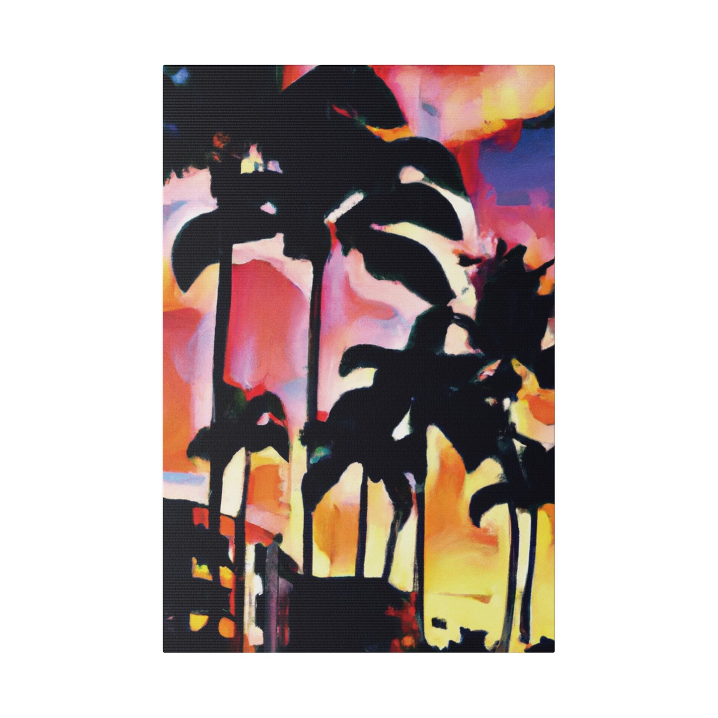 4986G - Miami Beach Sunset Painting Print | Miami | Beach | Sunset | Poster | Home Decor | Wall Art | Canvas