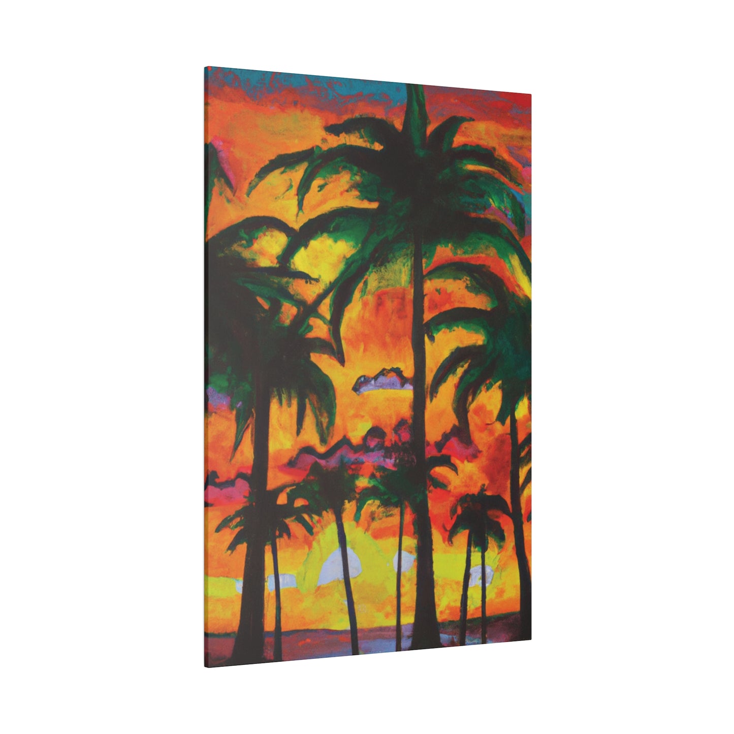 5820T - Miami Beach Sunset Painting Print | Miami | Beach | Sunset | Poster | Home Decor | Wall Art | Canvas