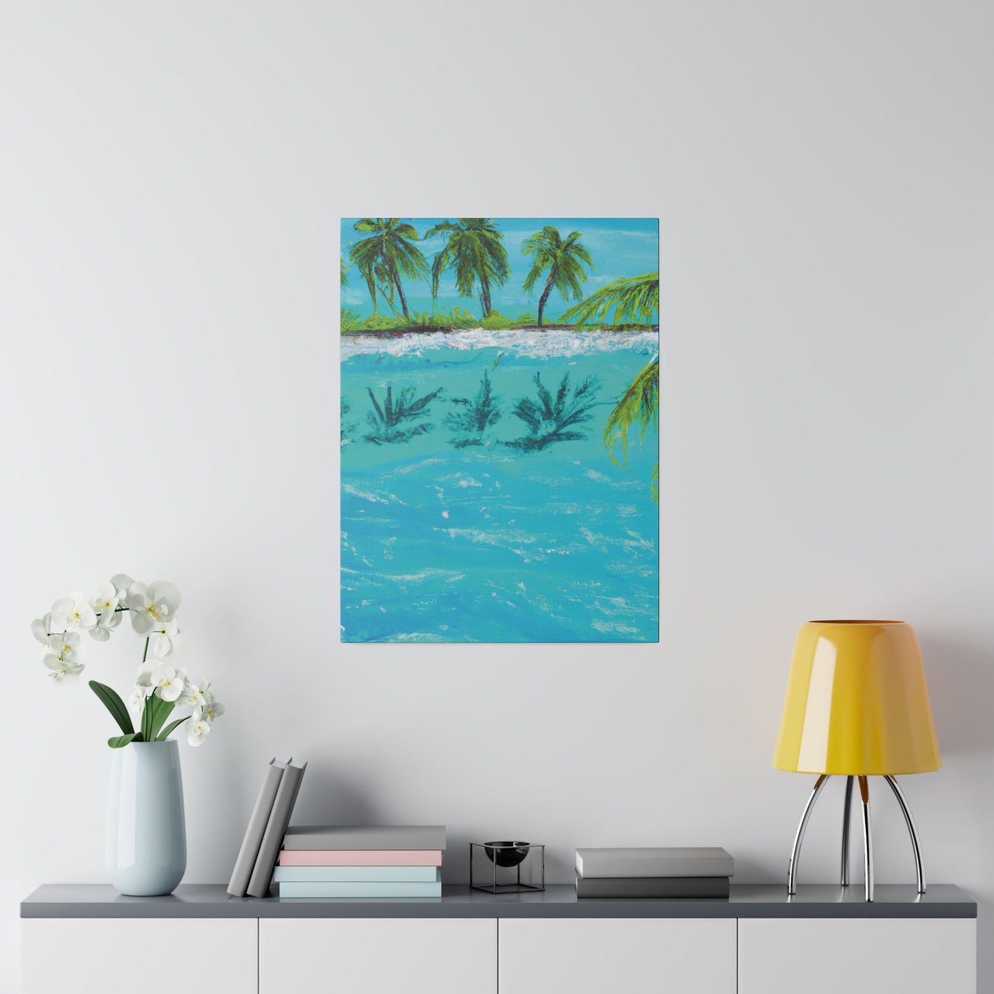 8321K - Bahamas Ocean Painting Print | Bahamas | Ocean | Beach | Poster | Home Decor | Wall Art | Canvas