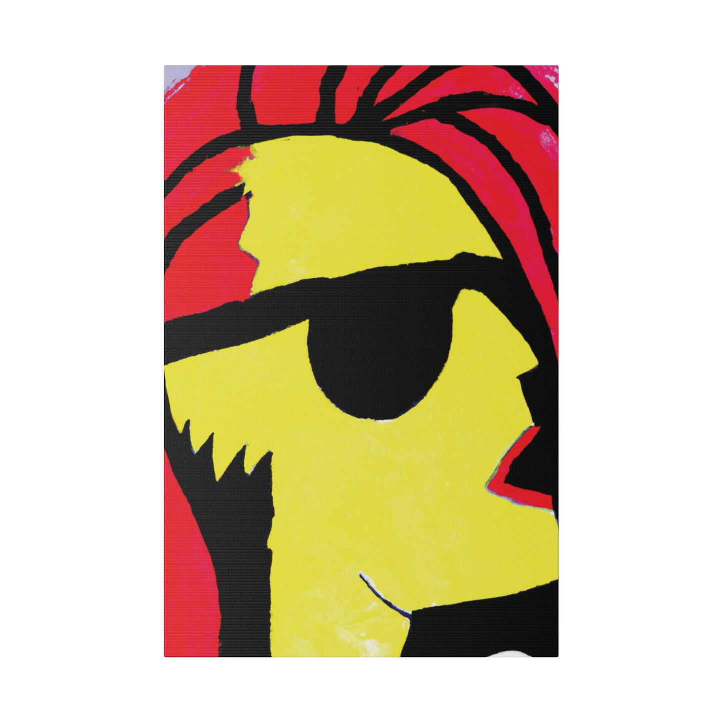 9456P - Rockstar Painting Print | Face | Abstract | Poster | Home Decor | Wall Art | Music Art | Canvas