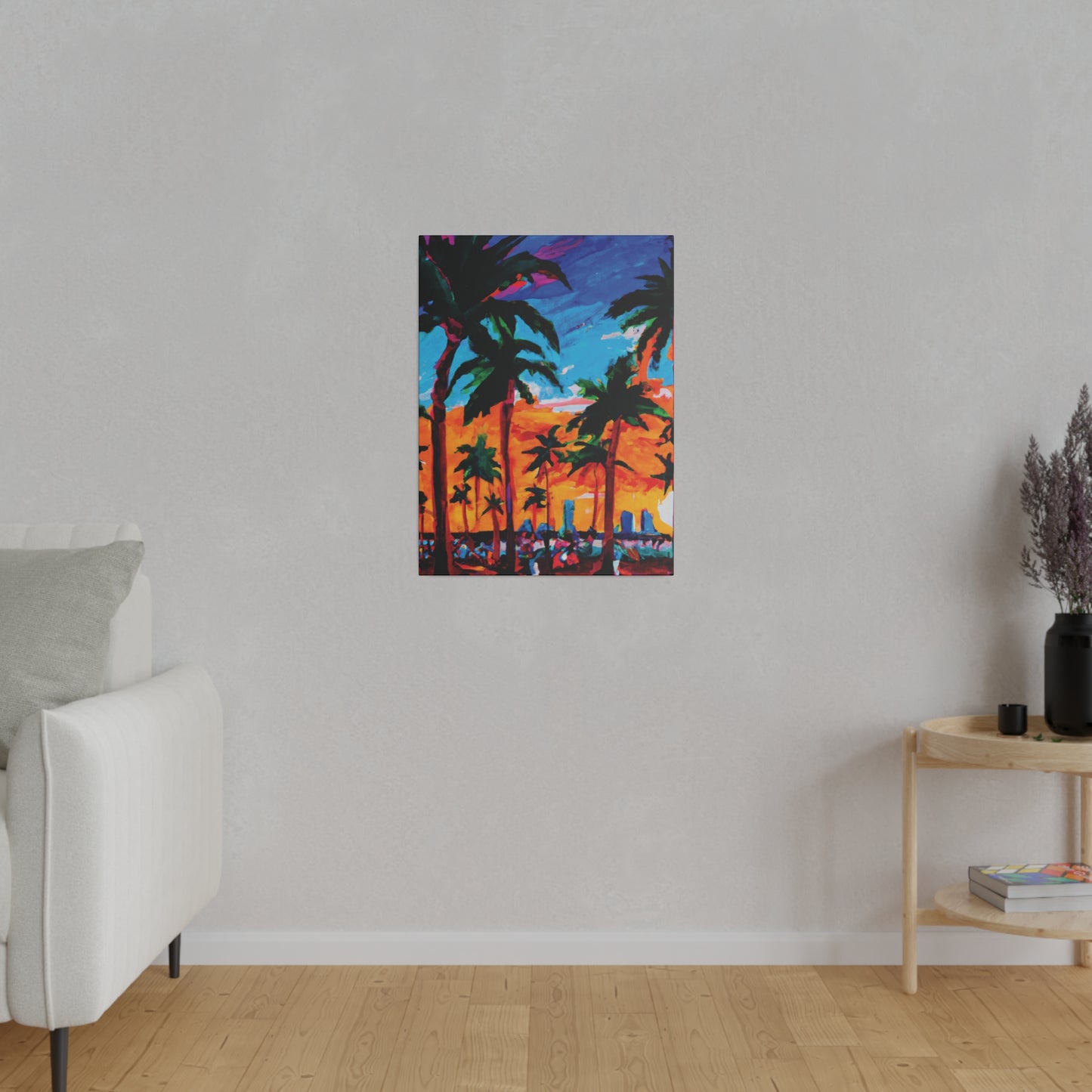 8453X - Miami Beach Sunset Painting Print | Miami | Beach | Sunset | Poster | Home Decor | Wall Art | Canvas