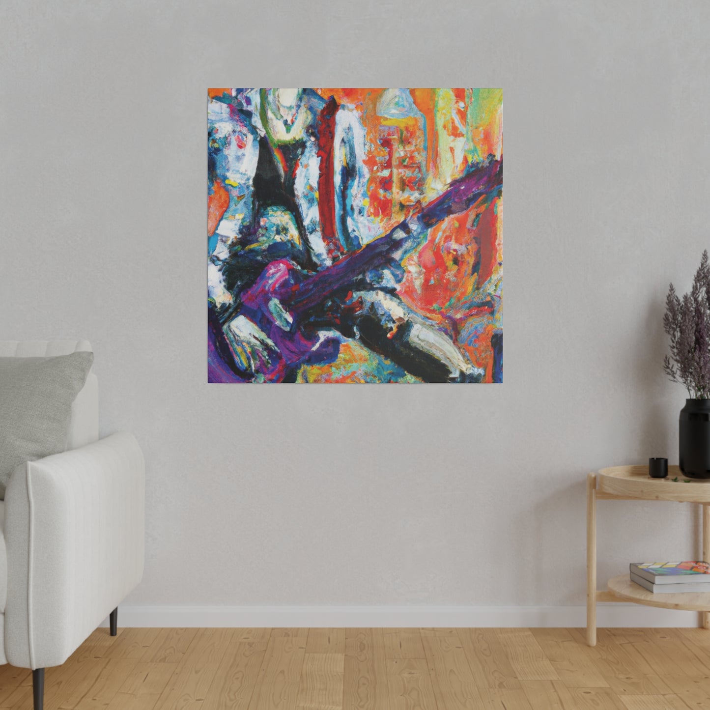 6891P - Rockstar Oil Painting Style Print | Poster | Home Decor | Wall Art | Music Art | Canvas