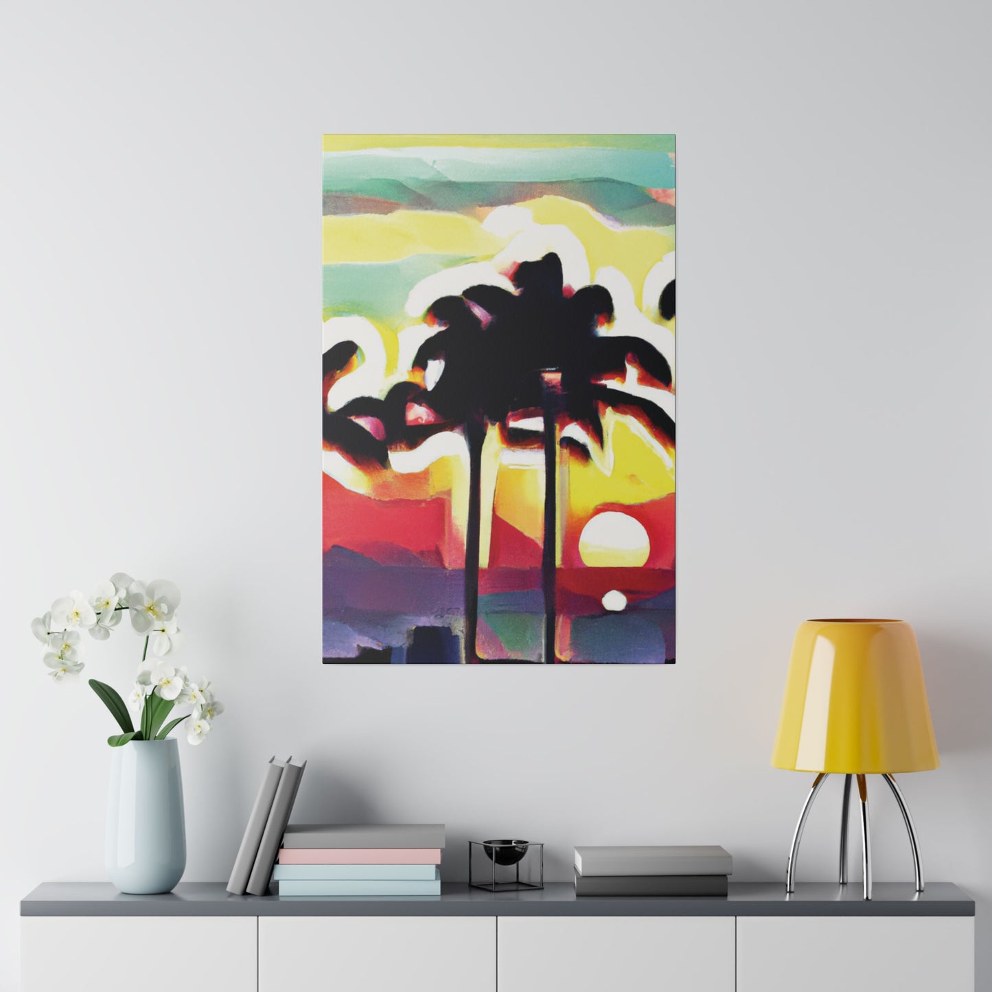 4134X - Miami Beach Sunset Painting Print | Miami | Beach | Sunset | Poster | Home Decor | Wall Art | Canvas