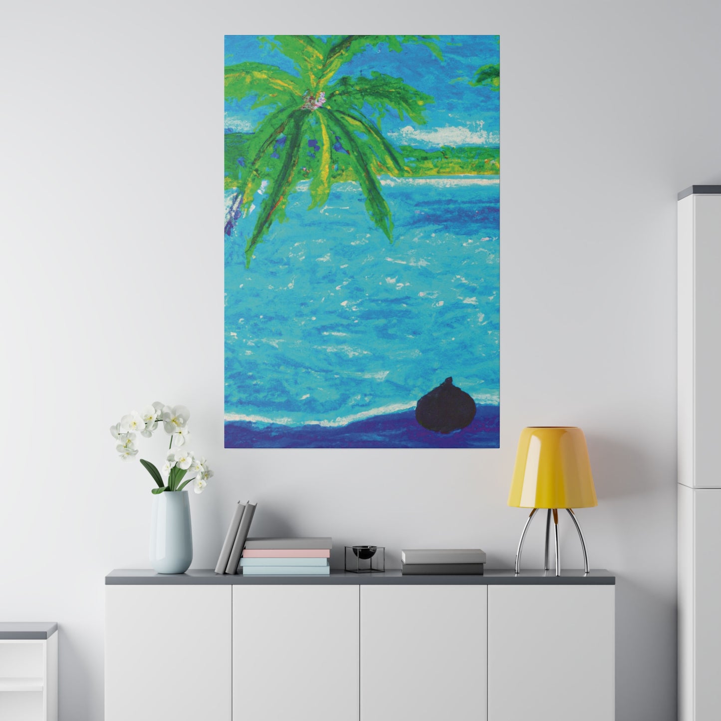 7355H - Bahamas Ocean Painting Print | Bahamas | Ocean | Beach | Poster | Home Decor | Wall Art | Canvas