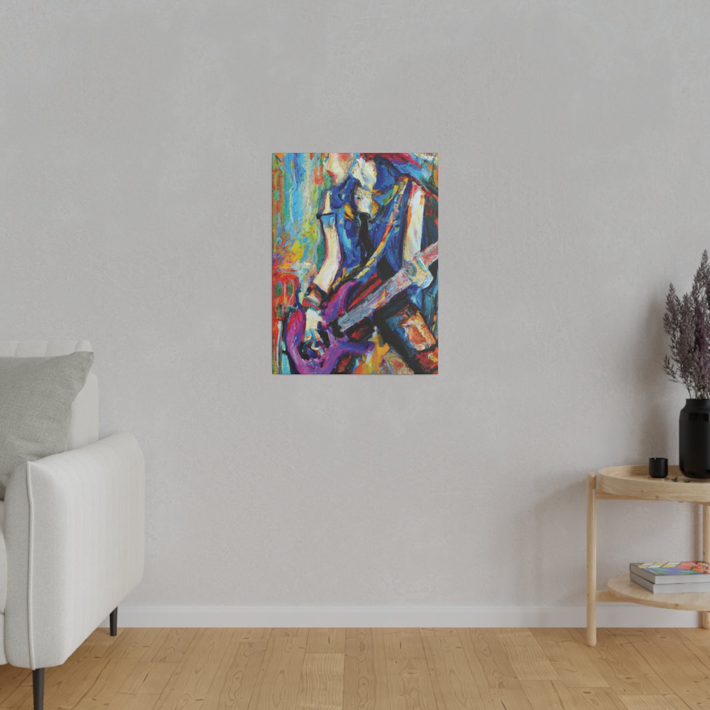 3886Z - Rockstar Oil Painting Style Print | Poster | Home Decor | Wall Art | Music Art | Canvas