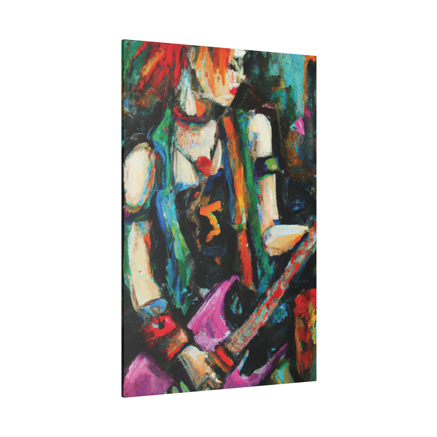 2705X - Rockstar Oil Painting Style Print | Poster | Home Decor | Wall Art | Music Art | Canvas