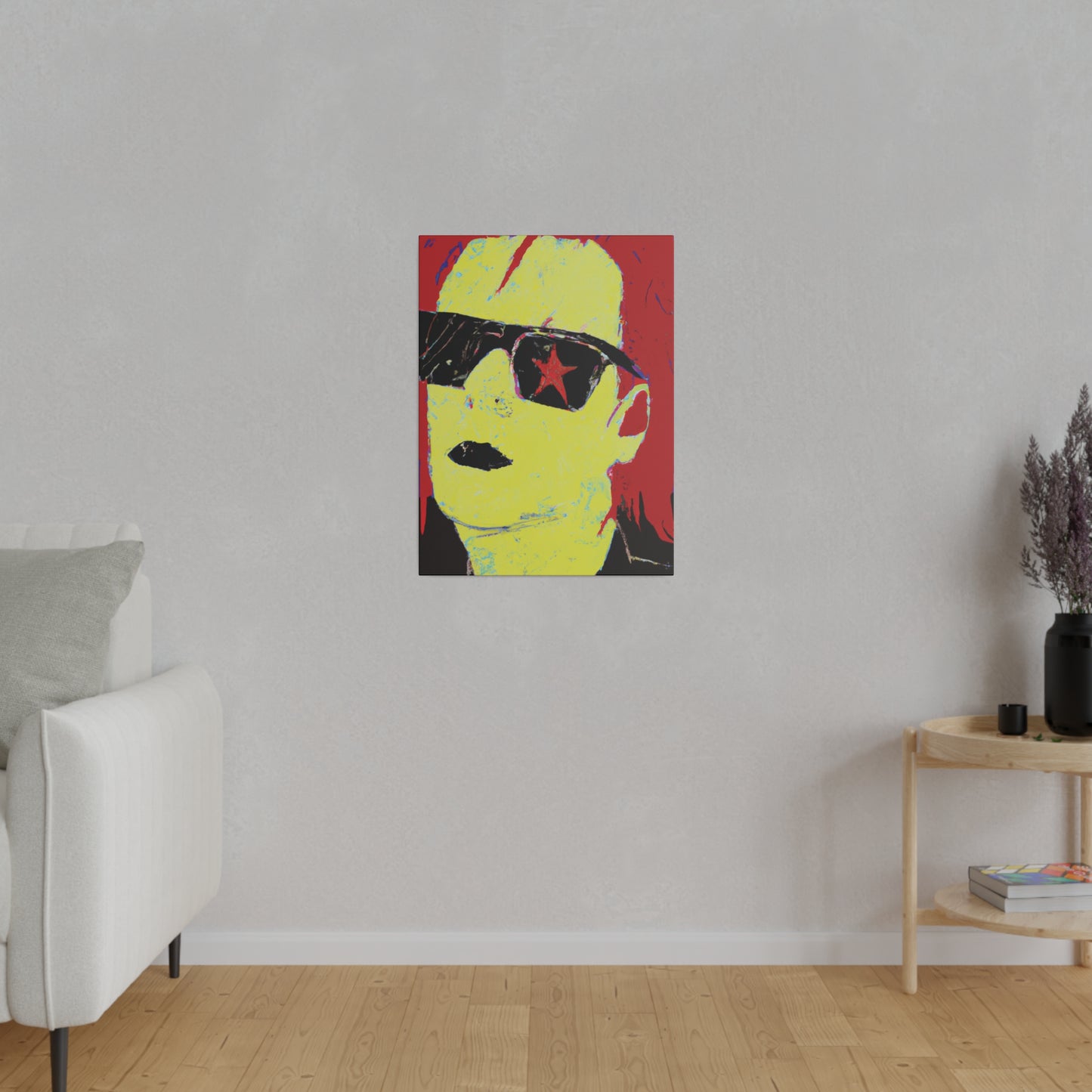 4792S - Rockstar Painting Print | Face | Abstract | Poster | Home Decor | Wall Art | Music Art | Canvas