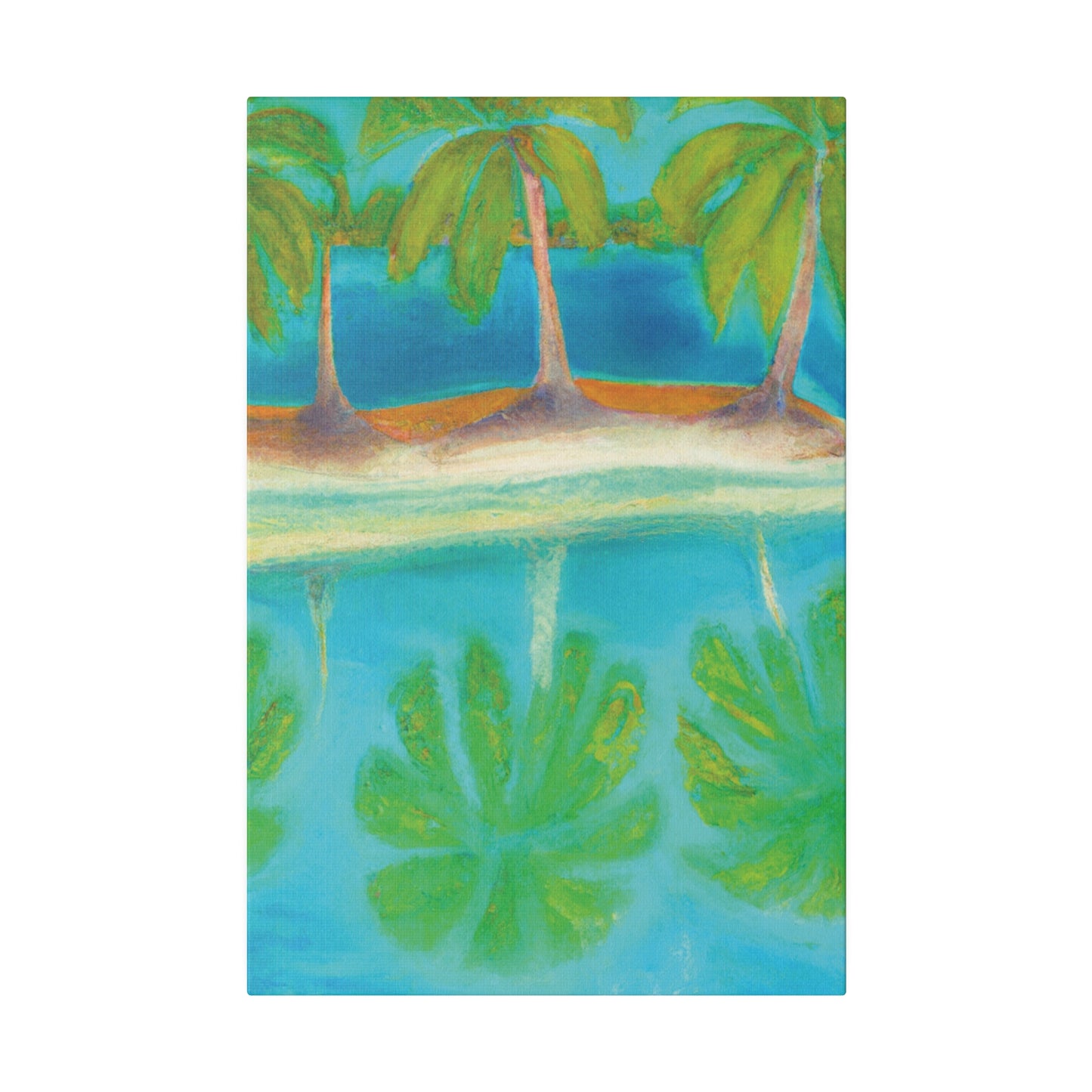 3294K - Bahamas Ocean Painting Print | Bahamas | Ocean | Beach | Poster | Home Decor | Wall Art | Canvas
