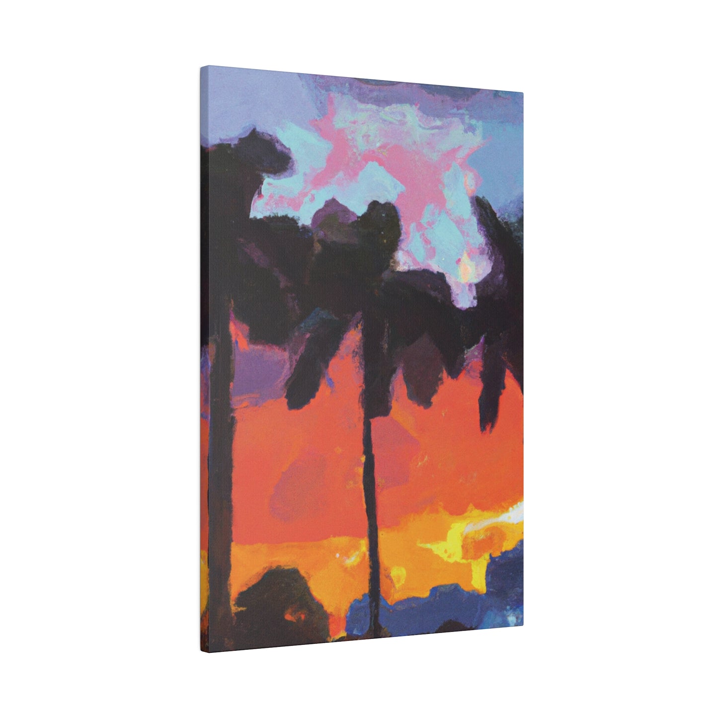 9276D - Miami Beach Sunset Painting Print | Miami | Beach | Sunset | Poster | Home Decor | Wall Art | Canvas