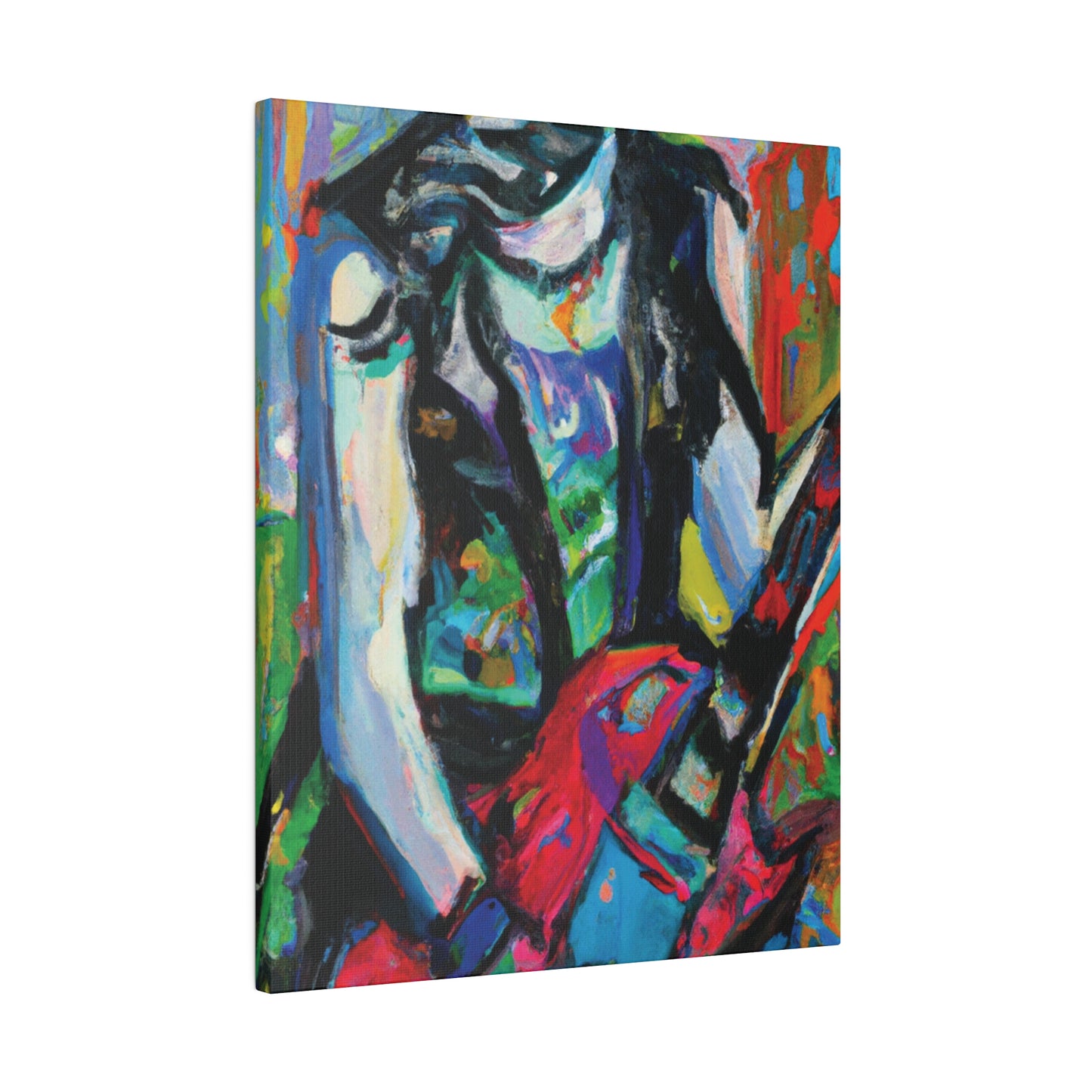 7129F - Rockstar Oil Painting Style Print | Poster | Home Decor | Wall Art | Music Art | Canvas