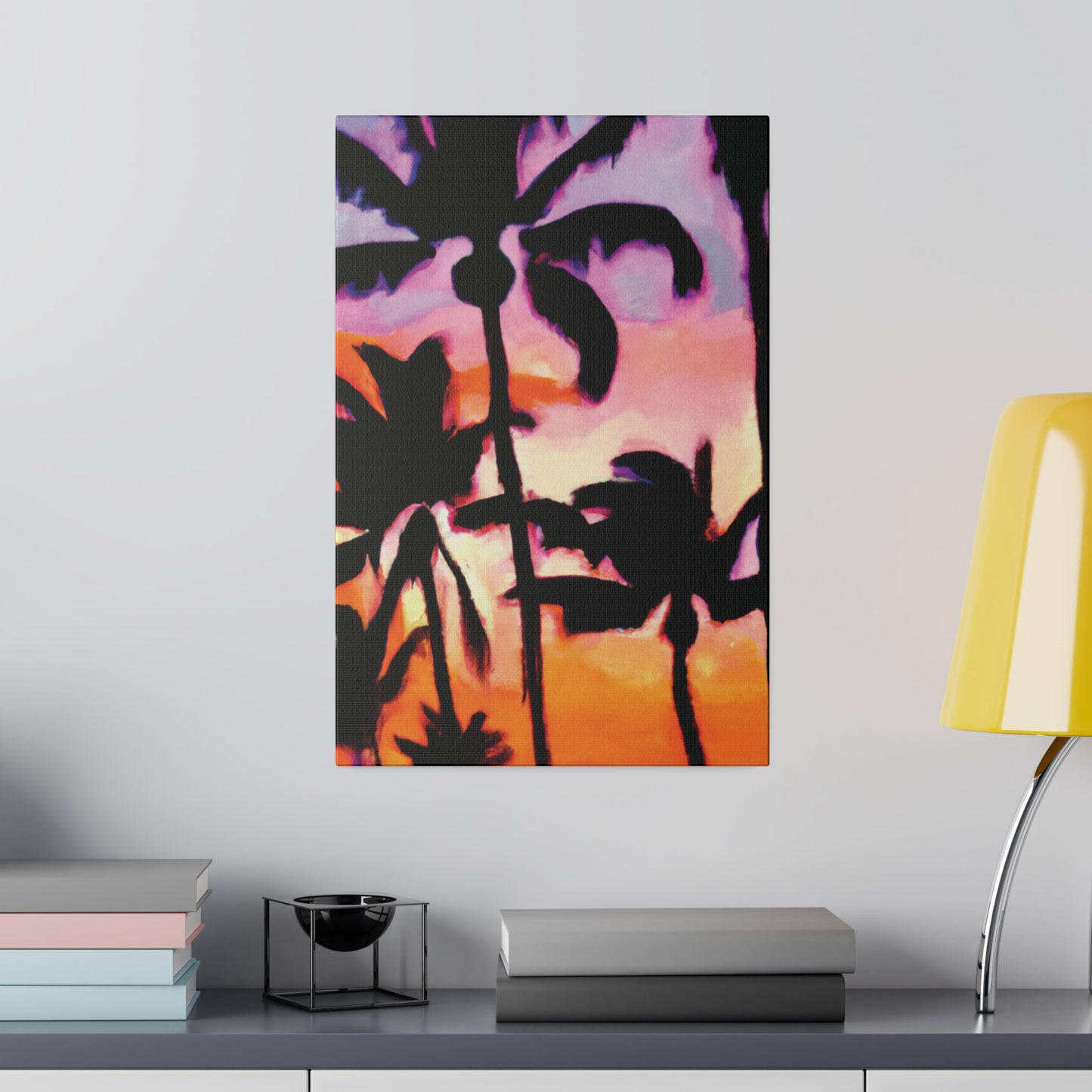 2090A - Miami Beach Sunset Painting Print | Miami | Beach | Sunset | Poster | Home Decor | Wall Art | Canvas