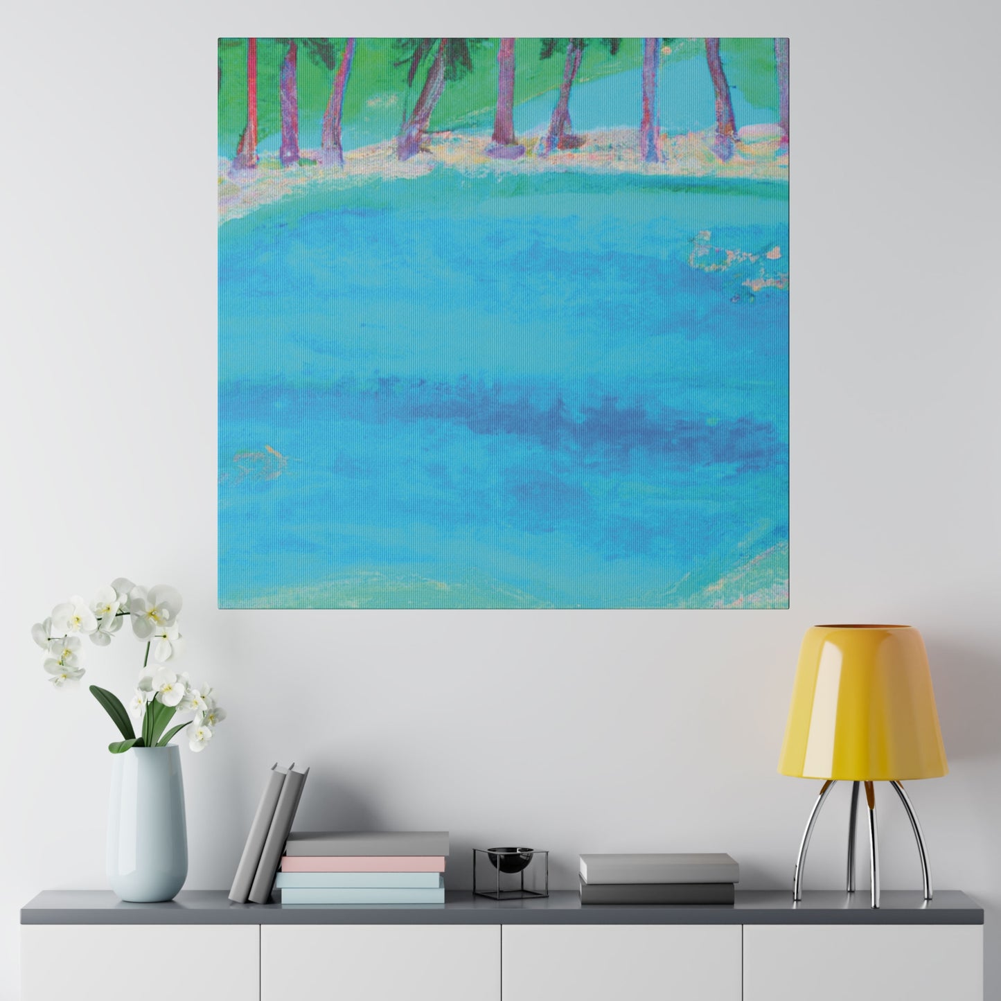 7907S - Bahamas Ocean Painting Print | Bahamas | Ocean | Beach | Poster | Home Decor | Wall Art | Canvas