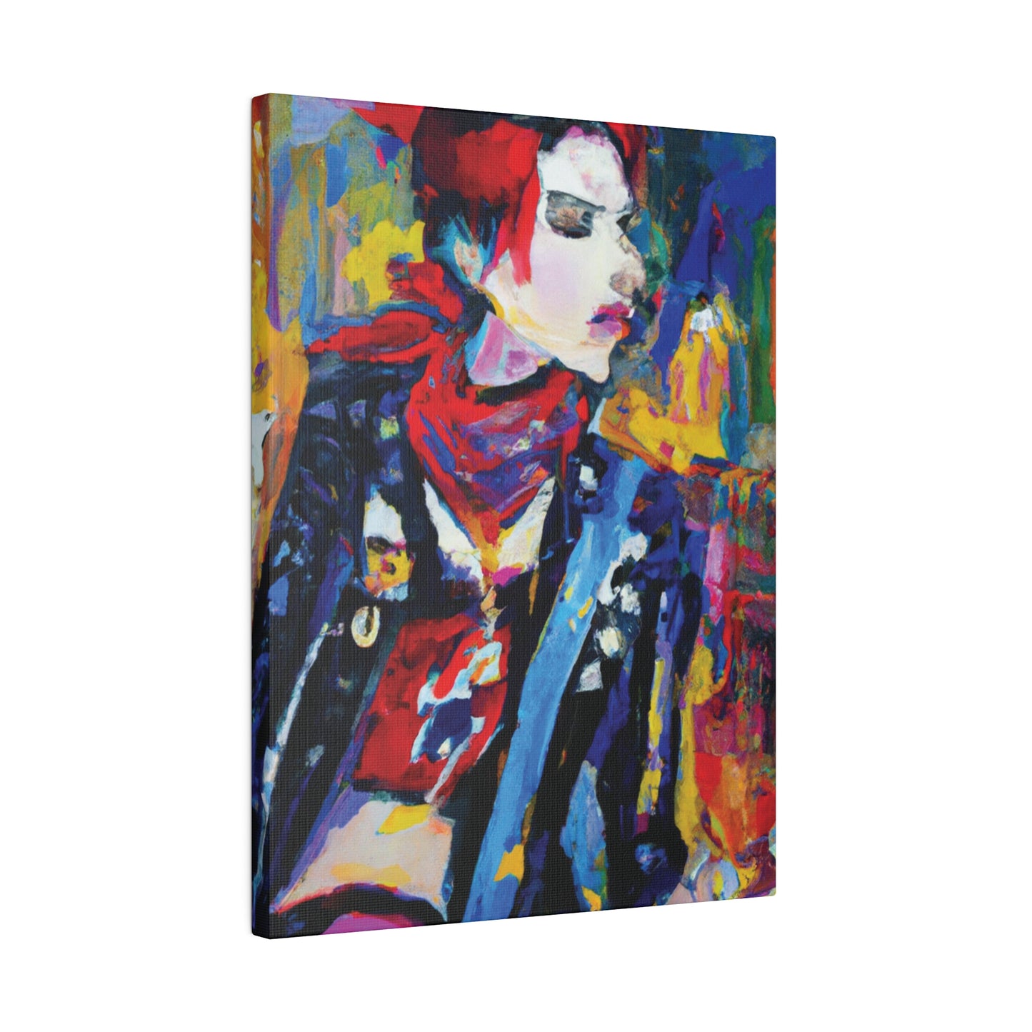 8996X - Rockstar Oil Painting Style Print | Poster | Home Decor | Wall Art | Music Art | Canvas
