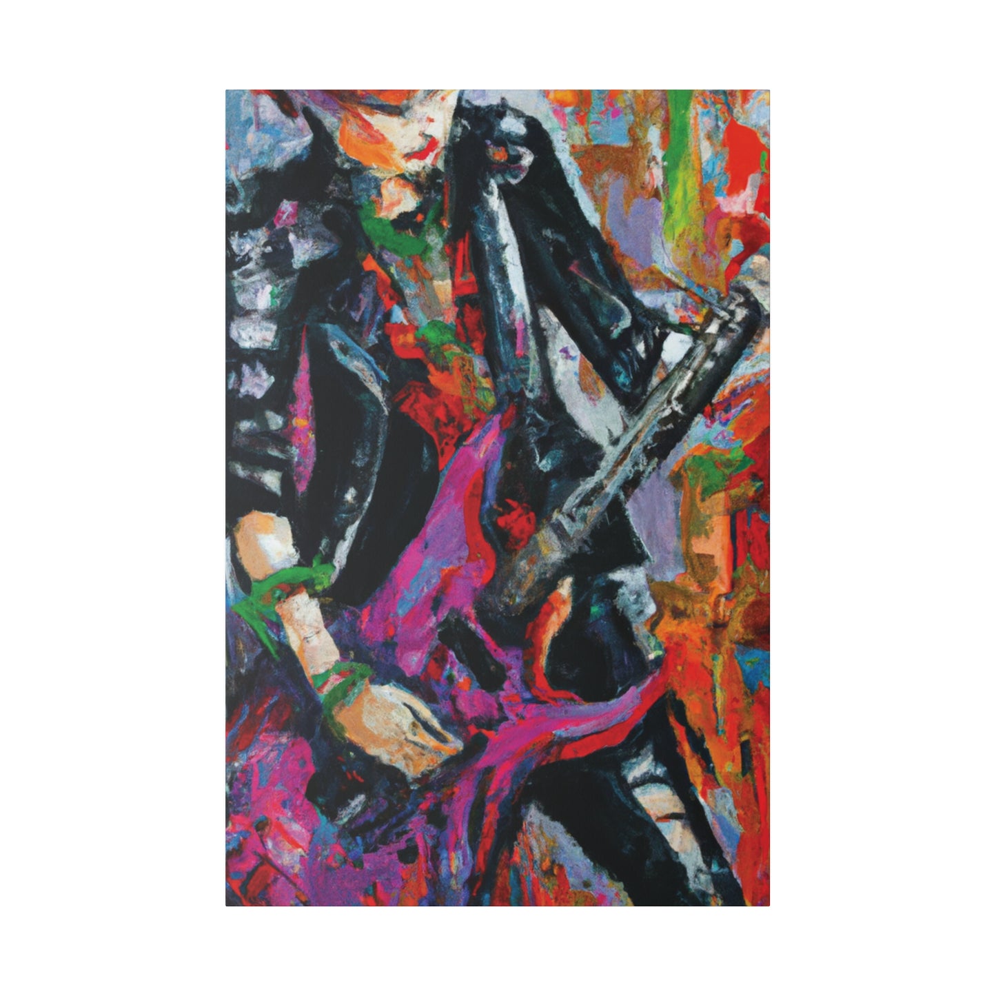 3622Z - Rockstar Oil Painting Style Print | Poster | Home Decor | Wall Art | Music Art | Canvas