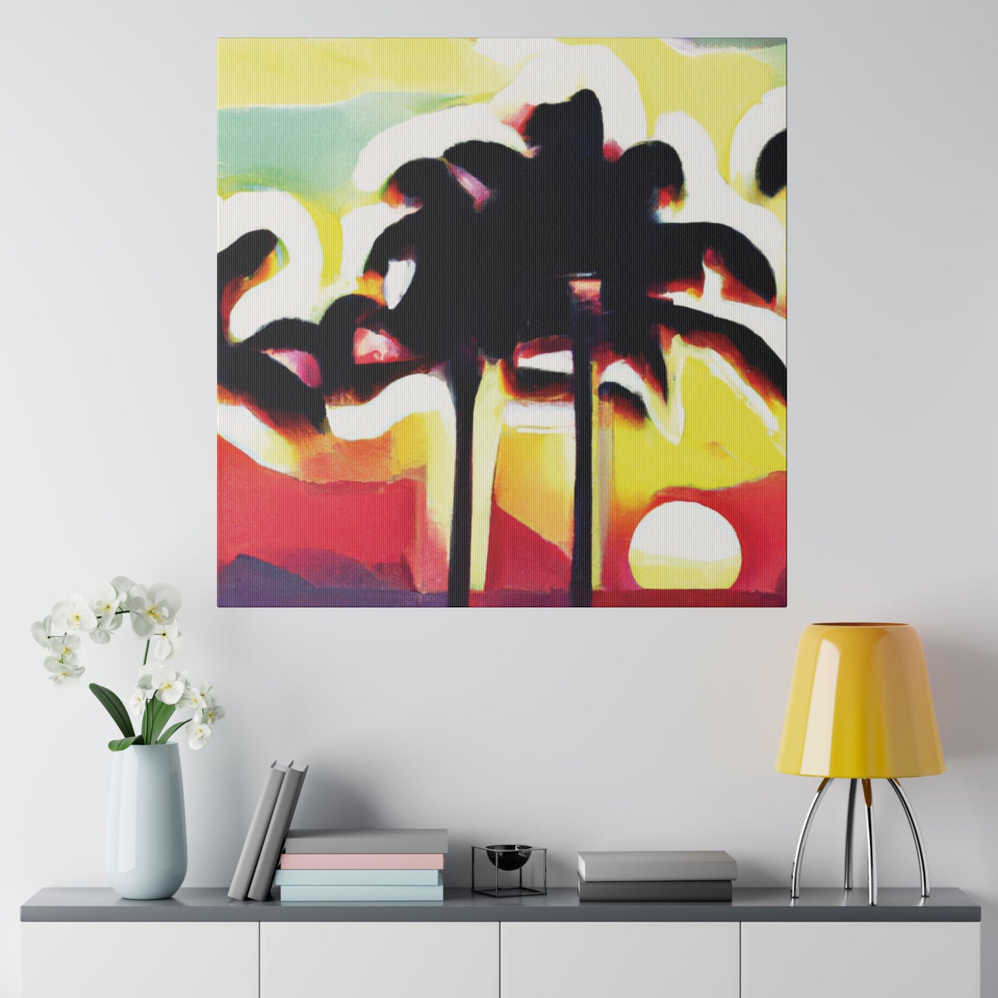 4134X - Miami Beach Sunset Painting Print | Miami | Beach | Sunset | Poster | Home Decor | Wall Art | Canvas