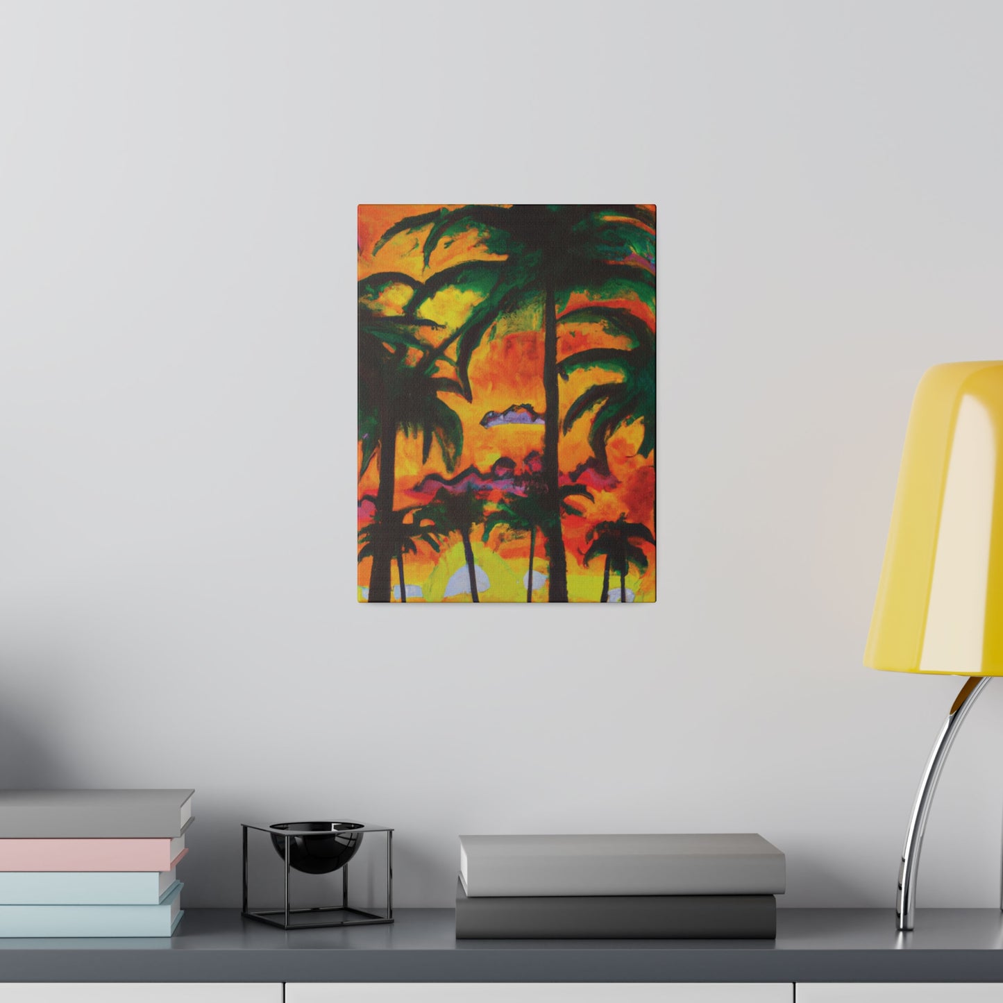 5820T - Miami Beach Sunset Painting Print | Miami | Beach | Sunset | Poster | Home Decor | Wall Art | Canvas