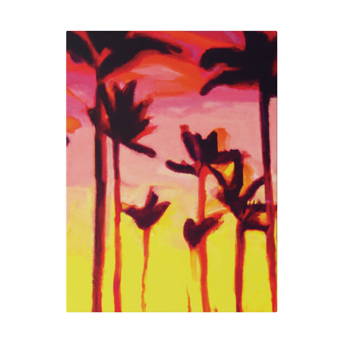 2249A - Miami Beach Sunset Painting Print | Miami | Beach | Sunset | Poster | Home Decor | Wall Art | Canvas