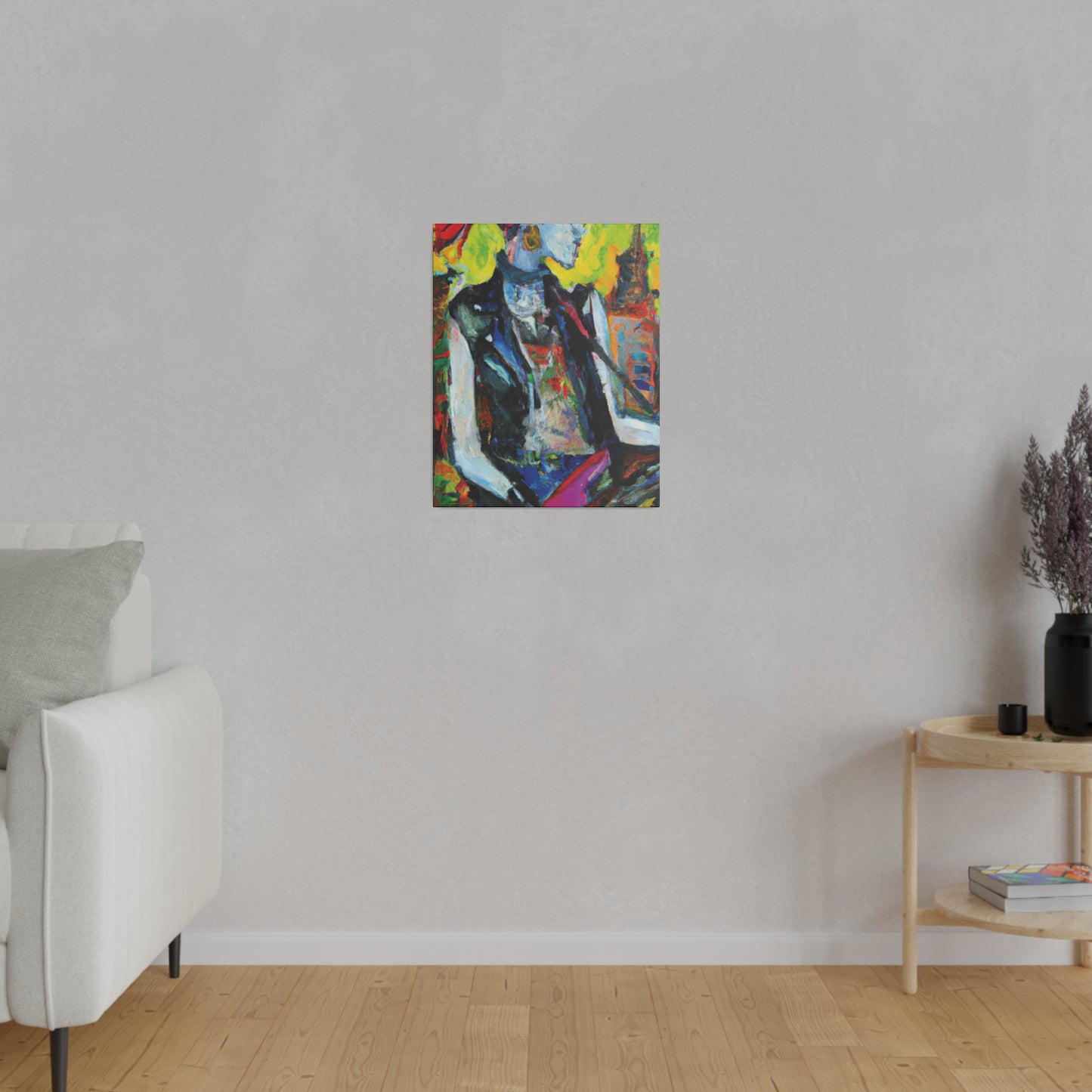 7349W - Rockstar Oil Painting Style Print | Poster | Home Decor | Wall Art | Music Art | Canvas