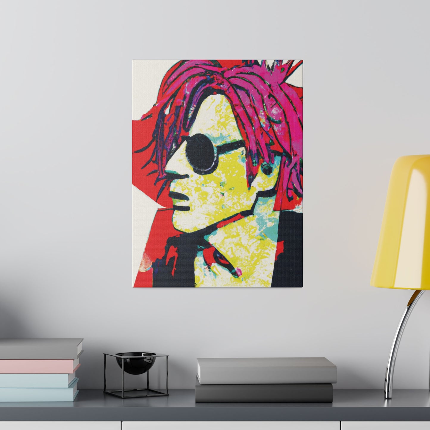 3019T - Rockstar Painting Print | Face | Abstract | Poster | Home Decor | Wall Art | Music Art | Canvas