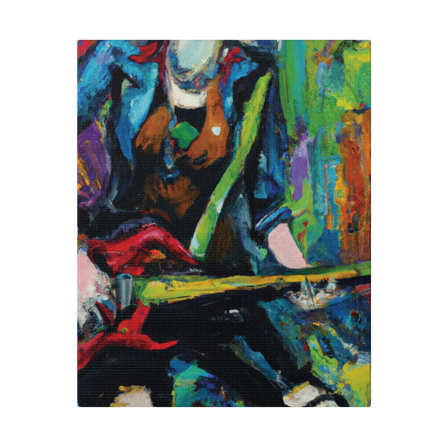 2285H - Rockstar Oil Painting Style Print | Poster | Home Decor | Wall Art | Music Art | Canvas