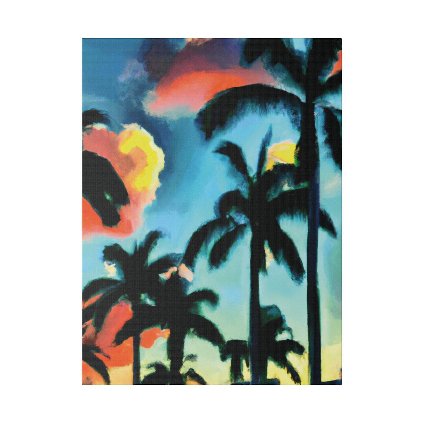 8724W - Miami Beach Sunset Painting Print | Miami | Beach | Sunset | Poster | Home Decor | Wall Art | Canvas