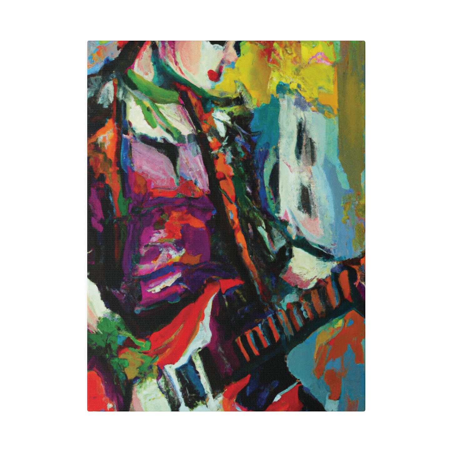 2671G - Rockstar Oil Painting Style Print | Poster | Home Decor | Wall Art | Music Art | Canvas