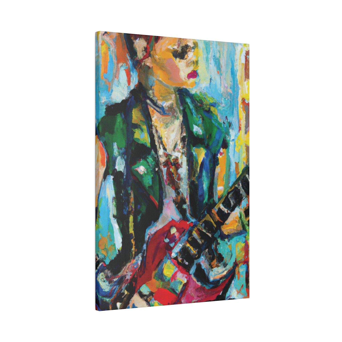 8554D - Rockstar Oil Painting Style Print | Poster | Home Decor | Wall Art | Music Art | Canvas