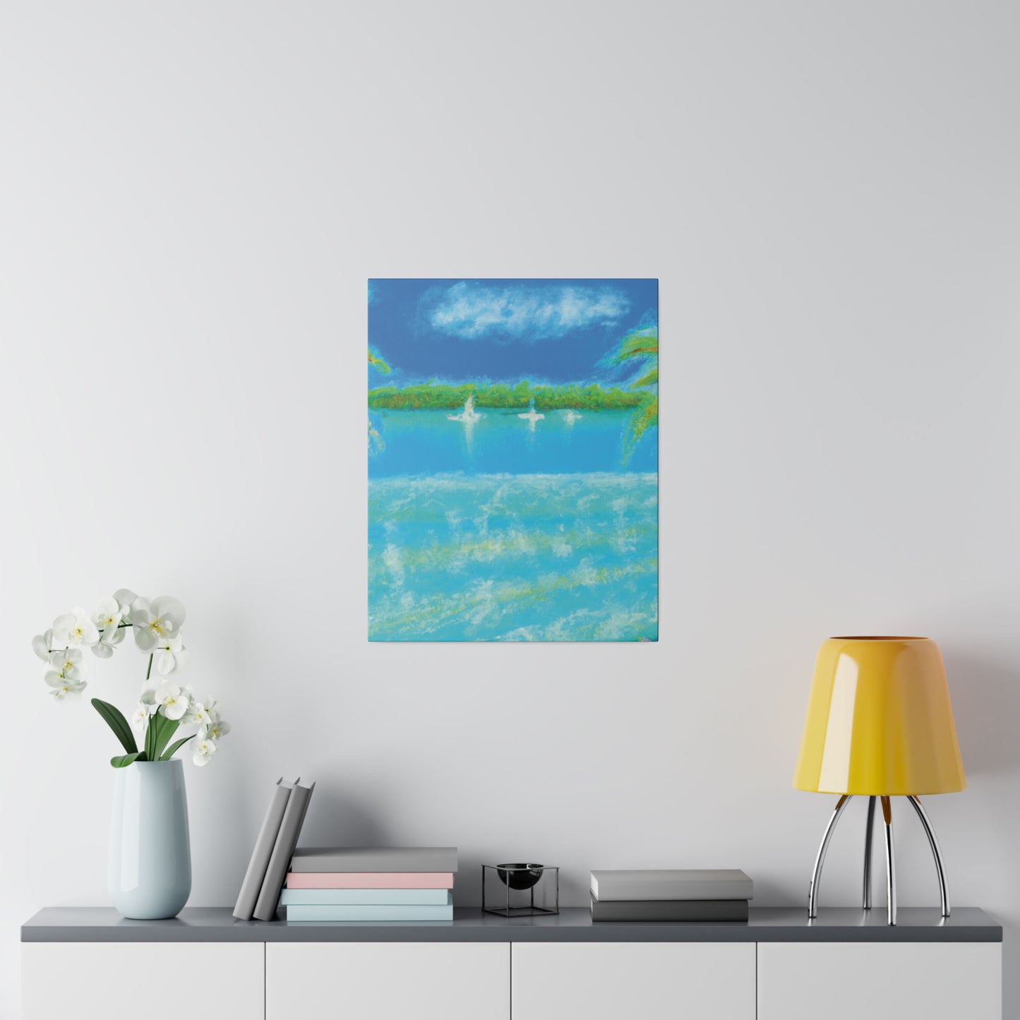 8369D - Bahamas Ocean Painting Print | Bahamas | Ocean | Beach | Poster | Home Decor | Wall Art | Canvas