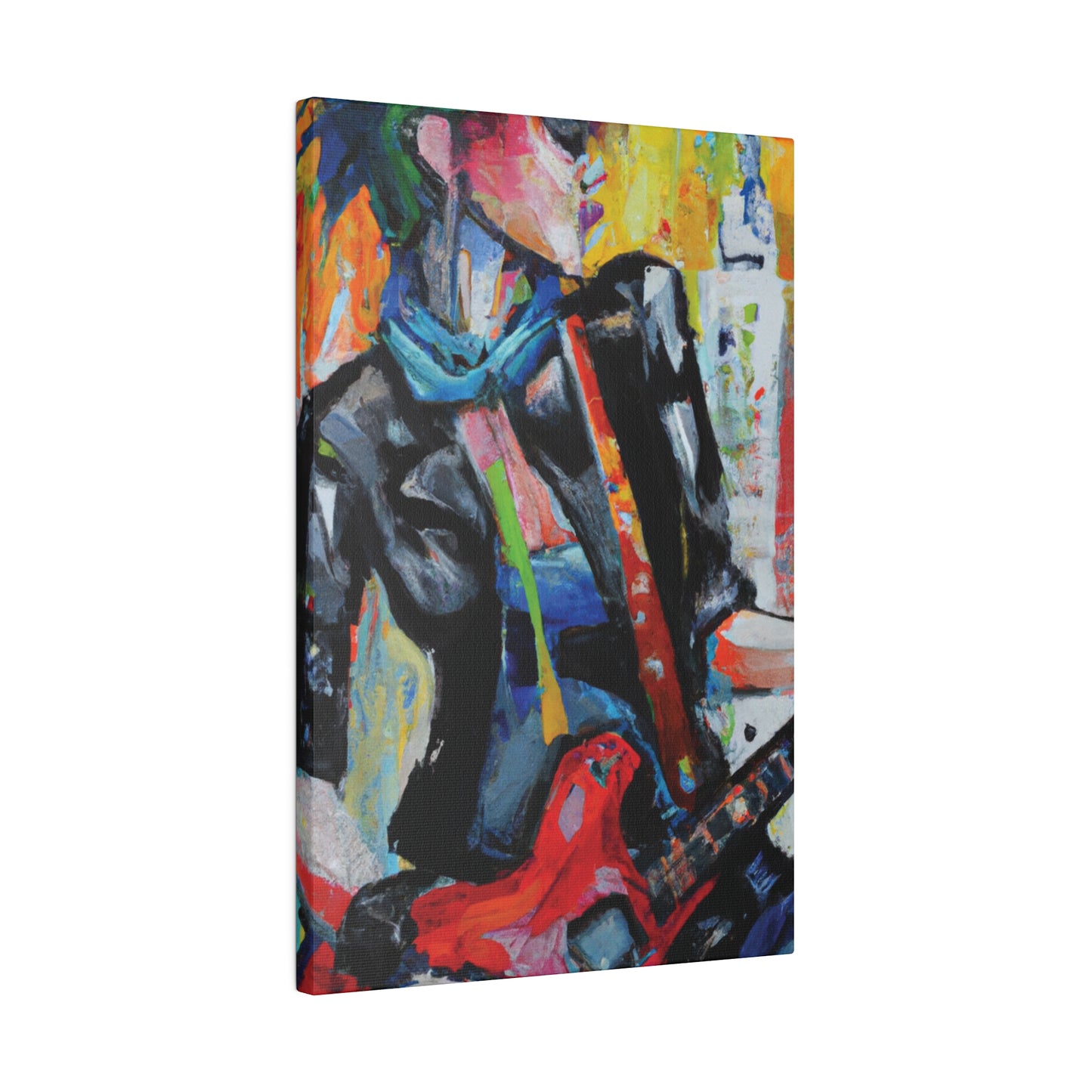 3614G - Rockstar Oil Painting Style Print | Poster | Home Decor | Wall Art | Music Art | Canvas