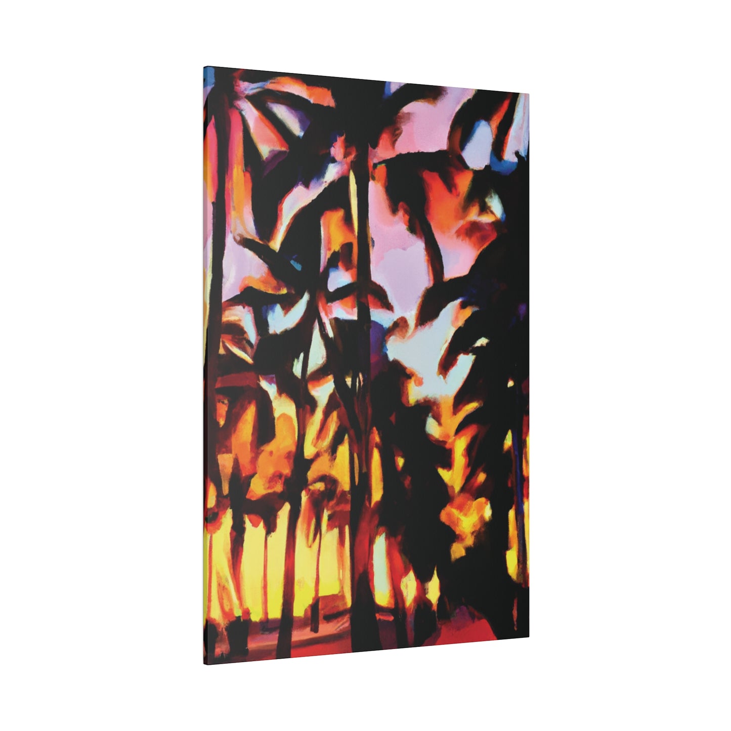 9123T - Miami Beach Sunset Painting Print | Miami | Beach | Sunset | Poster | Home Decor | Wall Art | Canvas