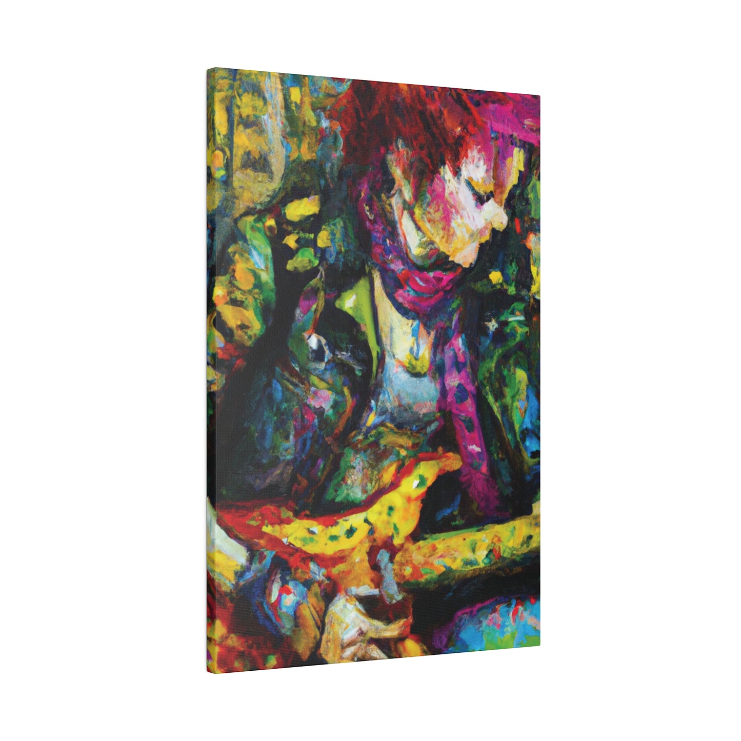 3668A - Rockstar Oil Painting Style Print | Poster | Home Decor | Wall Art | Music Art | Canvas