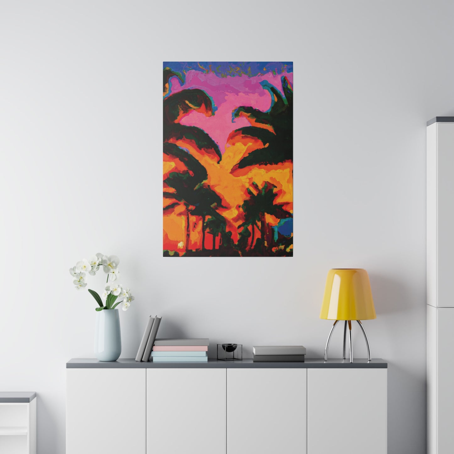 223L - Miami Beach Sunset Painting Print | Miami | Beach | Sunset | Poster | Home Decor | Wall Art | Canvas