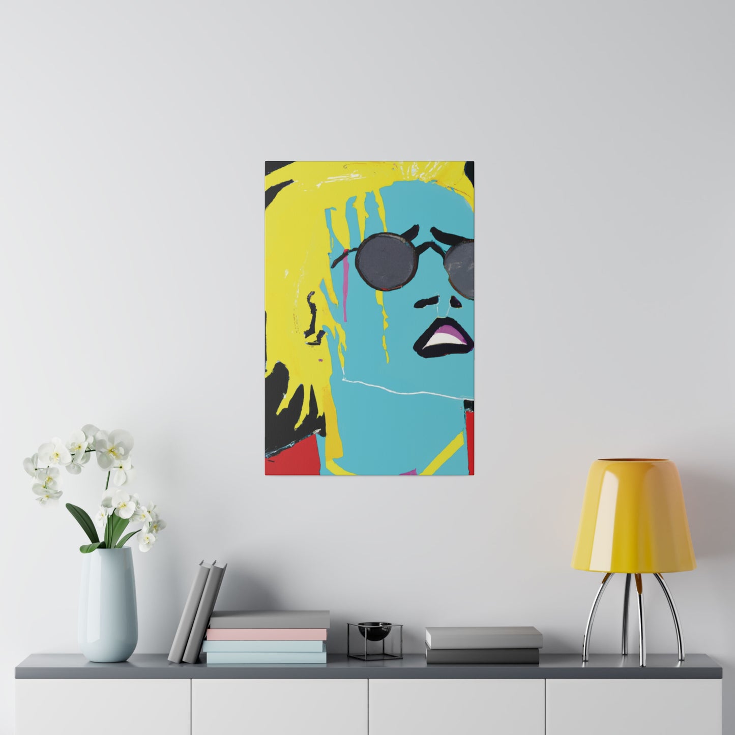 3863S - Rockstar Painting Print | Face | Abstract | Poster | Home Decor | Wall Art | Music Art | Canvas