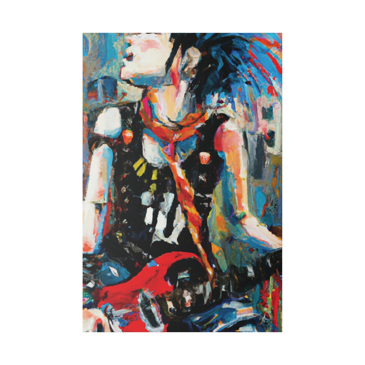 7179U - Rockstar Oil Painting Style Print | Poster | Home Decor | Wall Art | Music Art | Canvas