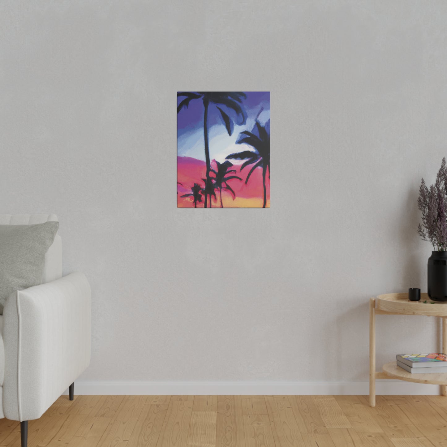 7473F - Miami Beach Sunset Painting Print | Miami | Beach | Sunset | Poster | Home Decor | Wall Art | Canvas