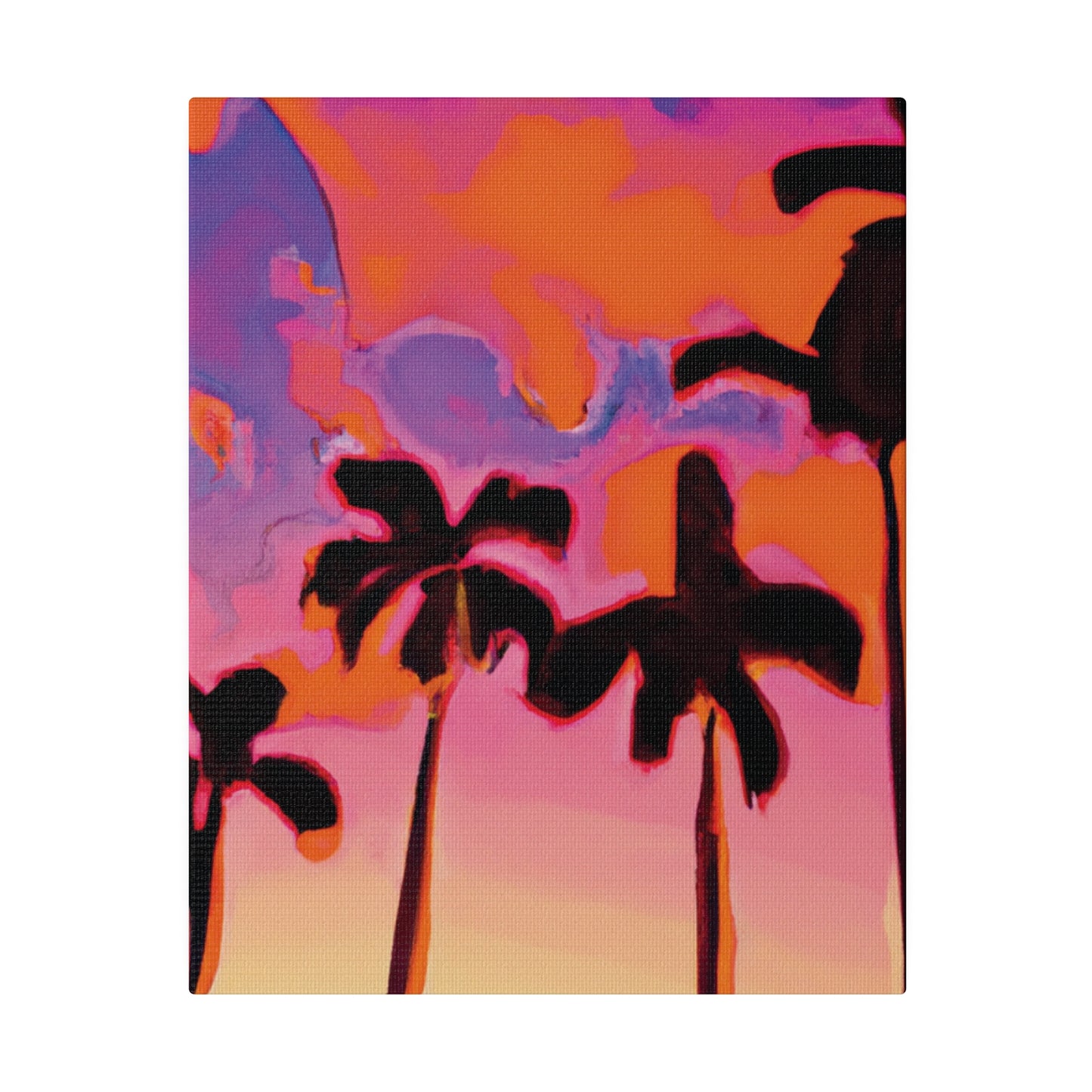 7182U - Miami Beach Sunset Painting Print | Miami | Beach | Sunset | Poster | Home Decor | Wall Art | Canvas