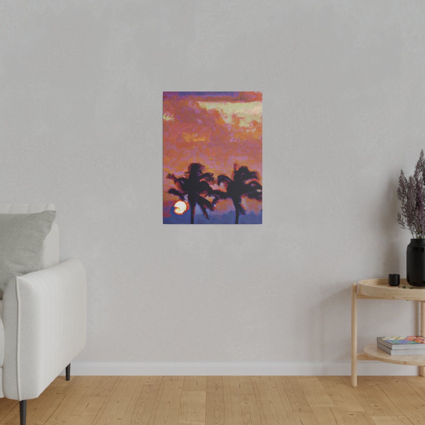 8235O - Miami Beach Sunset Painting Print | Miami | Beach | Sunset | Poster | Home Decor | Wall Art | Canvas