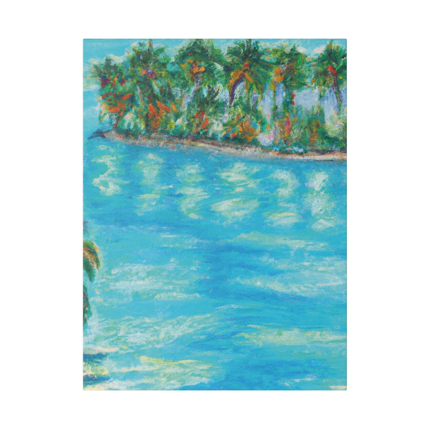 8625Q - Bahamas Ocean Painting Print | Bahamas | Ocean | Beach | Poster | Home Decor | Wall Art | Canvas