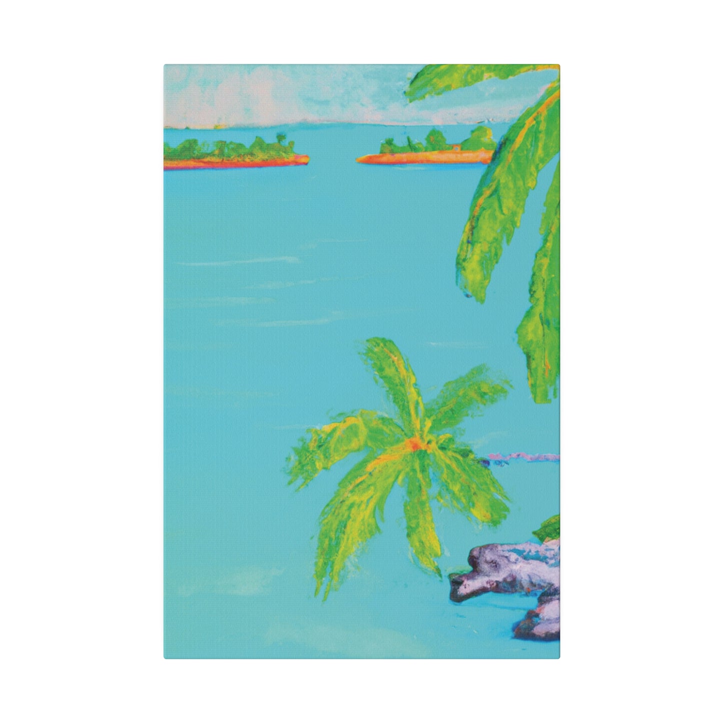 8932V - Bahamas Ocean Painting Print | Bahamas | Ocean | Beach | Poster | Home Decor | Wall Art | Canvas