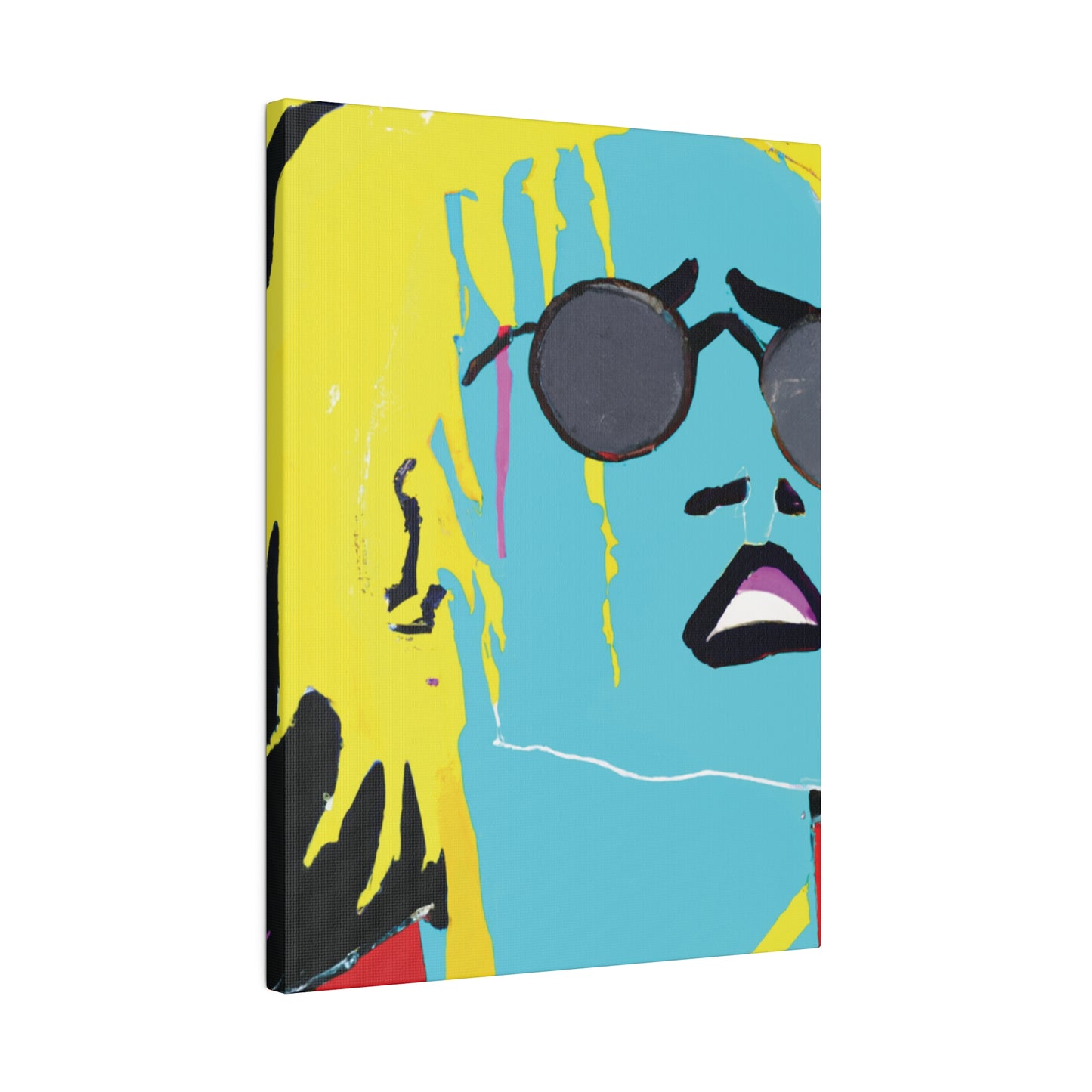 3863S - Rockstar Painting Print | Face | Abstract | Poster | Home Decor | Wall Art | Music Art | Canvas