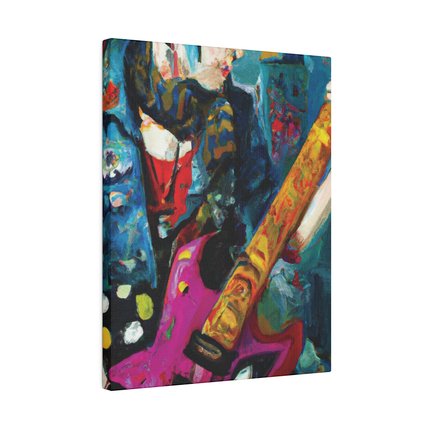 7272P - Rockstar Oil Painting Style Print | Poster | Home Decor | Wall Art | Music Art | Canvas