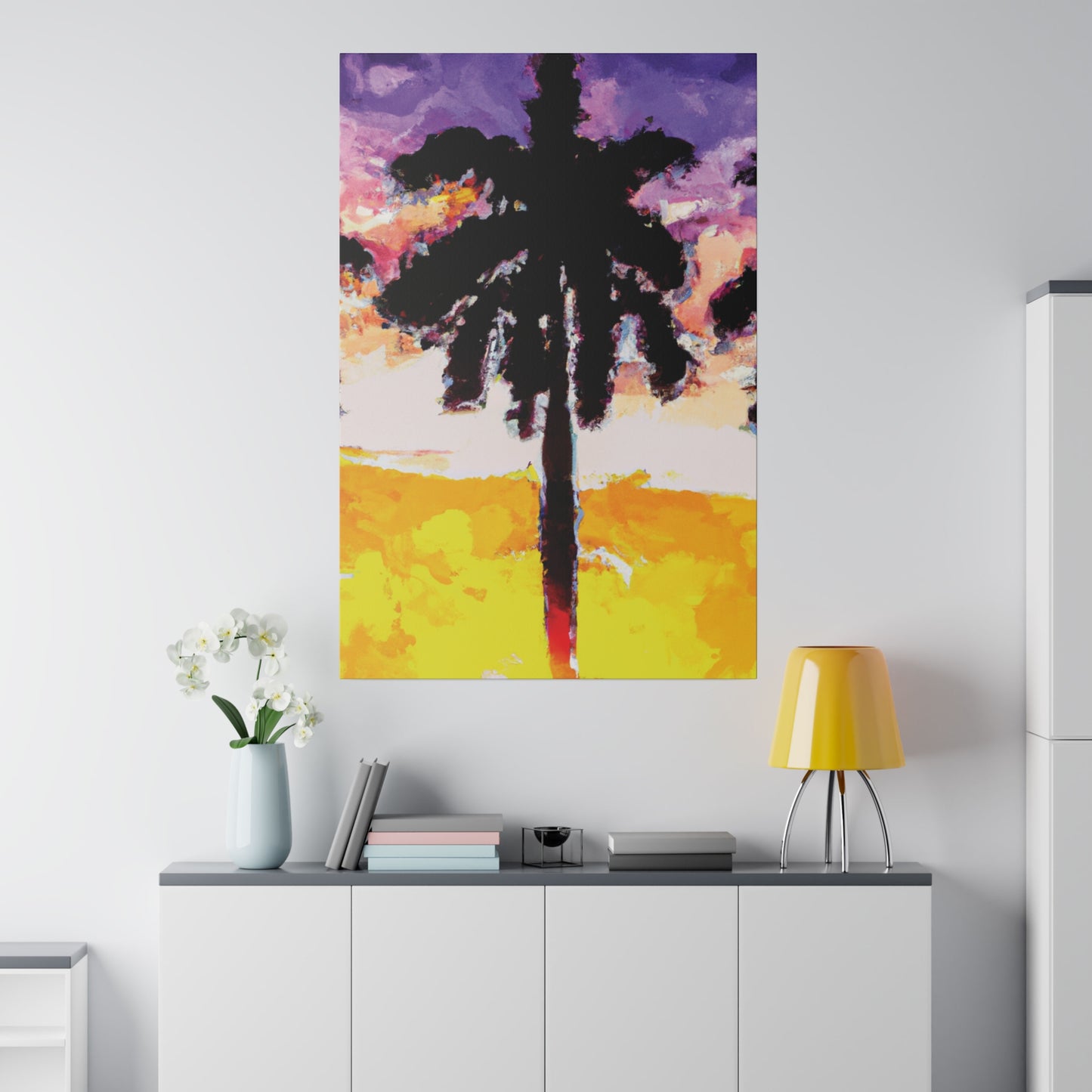 6392A - Miami Beach Sunset Painting Print | Miami | Beach | Sunset | Poster | Home Decor | Wall Art | Canvas