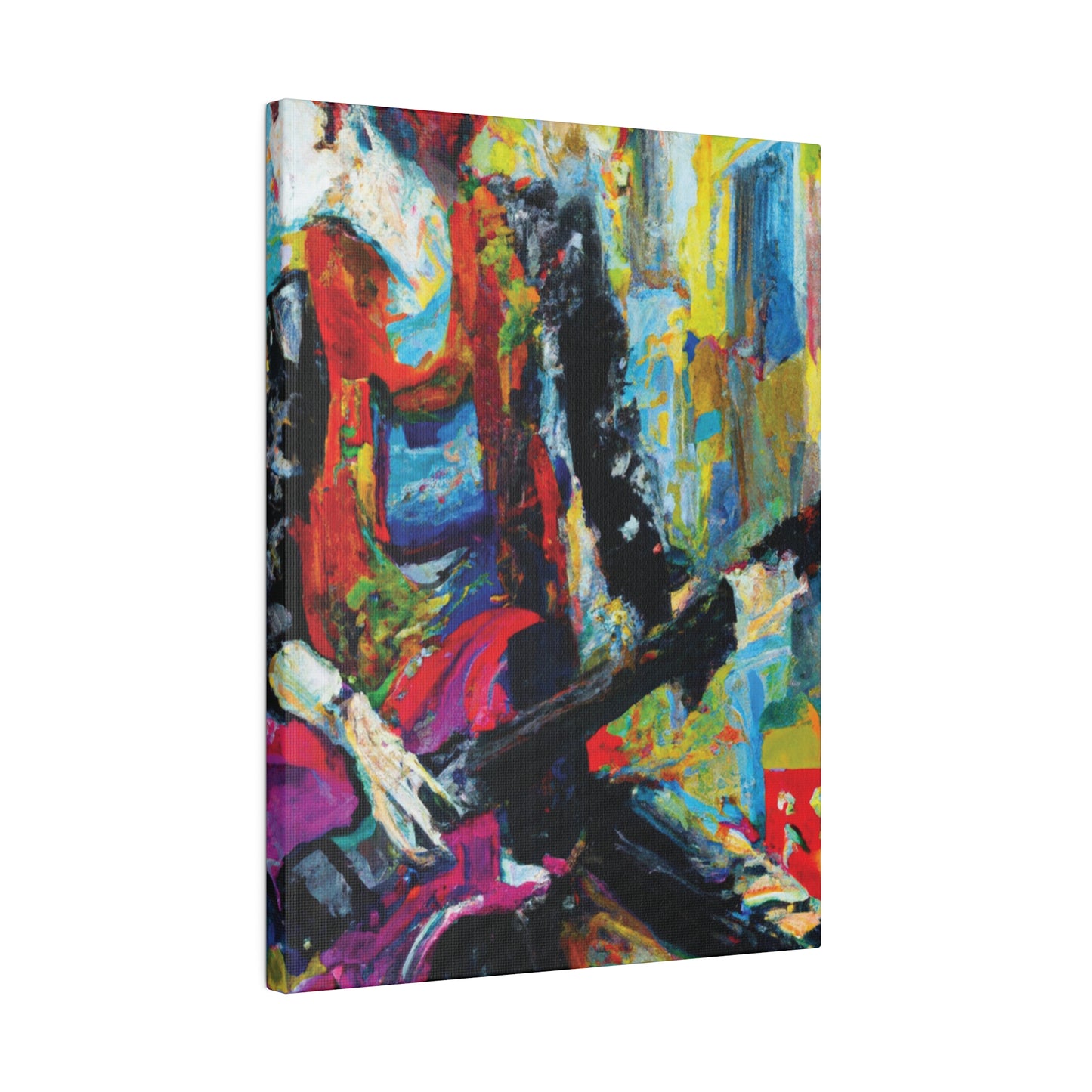 7692O - Rockstar Oil Painting Style Print | Poster | Home Decor | Wall Art | Music Art | Canvas