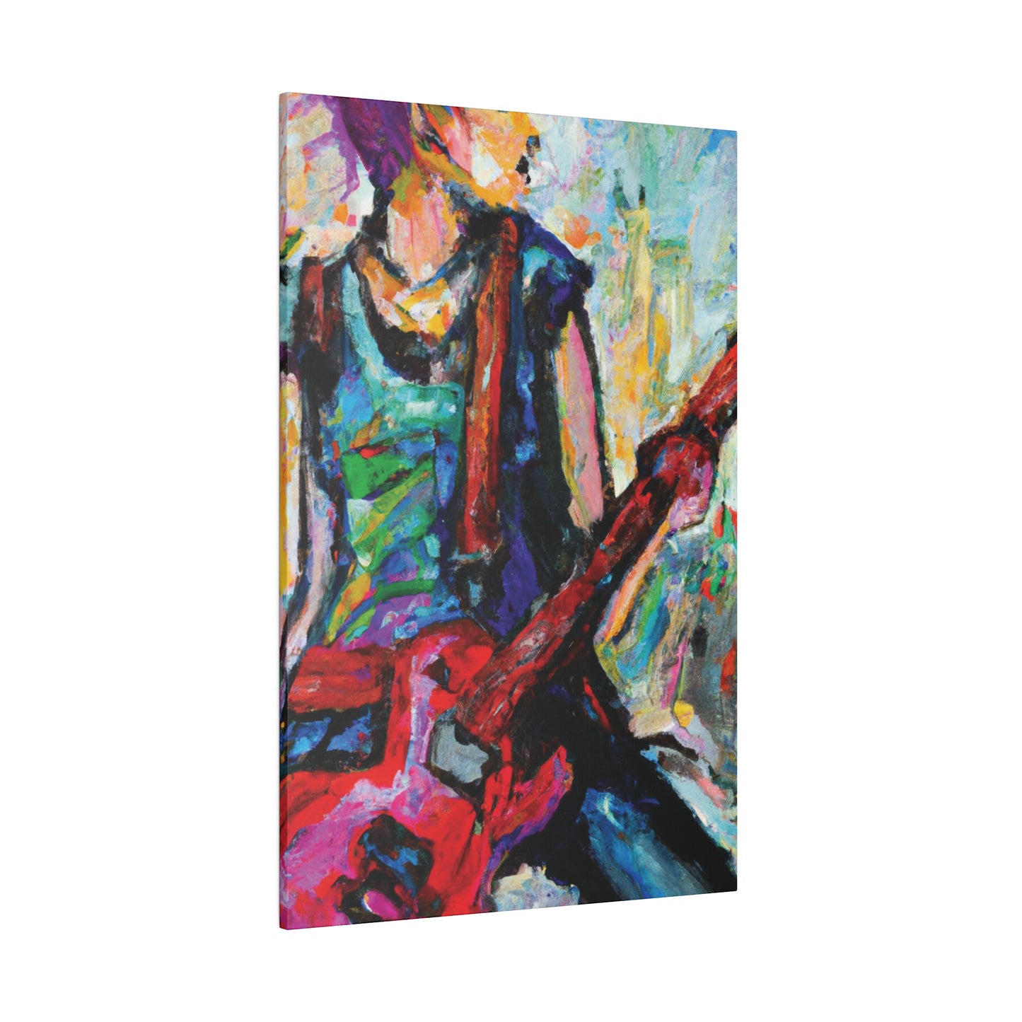 8657Y - Rockstar Oil Painting Style Print | Poster | Home Decor | Wall Art | Music Art | Canvas