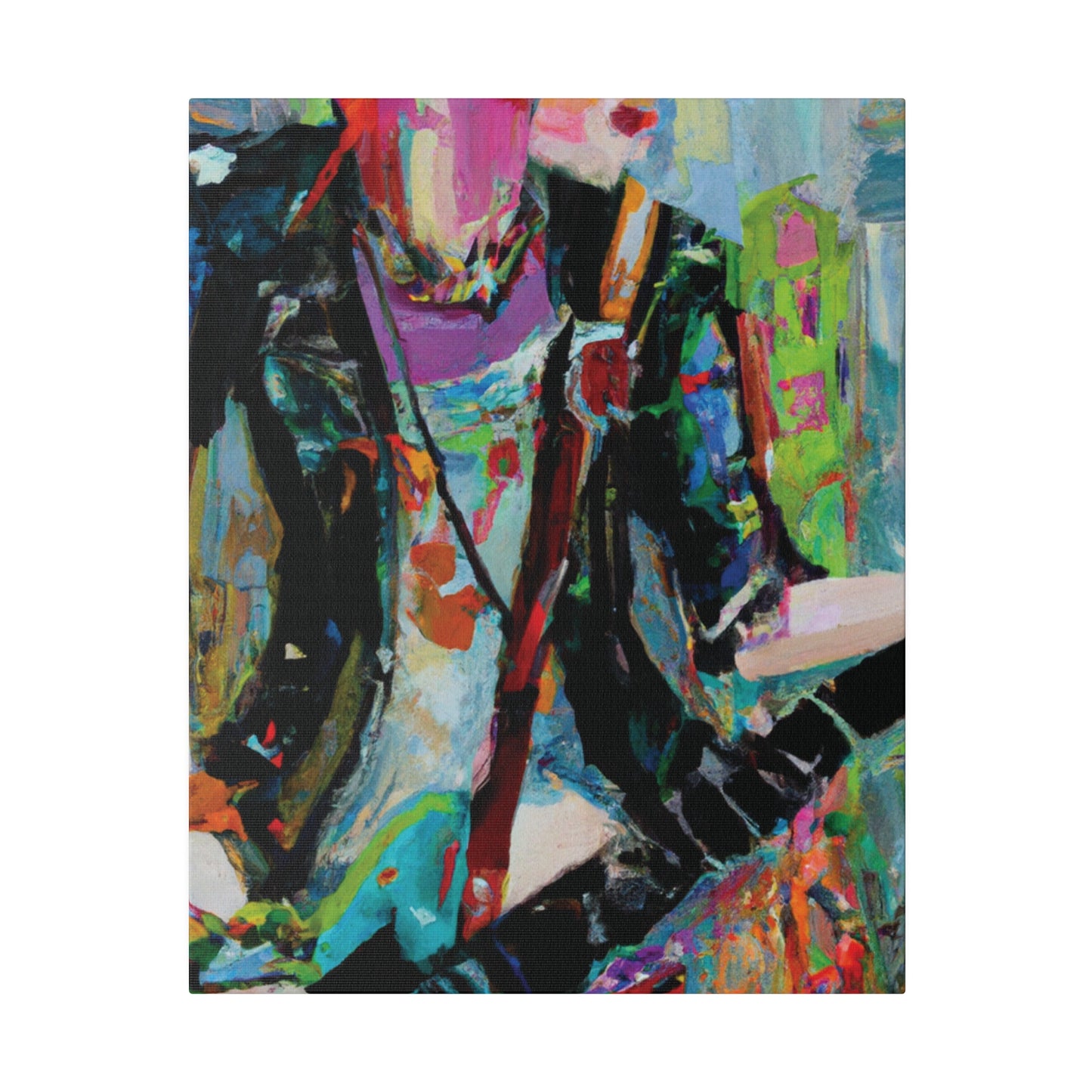 745O - Rockstar Oil Painting Style Print | Poster | Home Decor | Wall Art | Music Art | Canvas