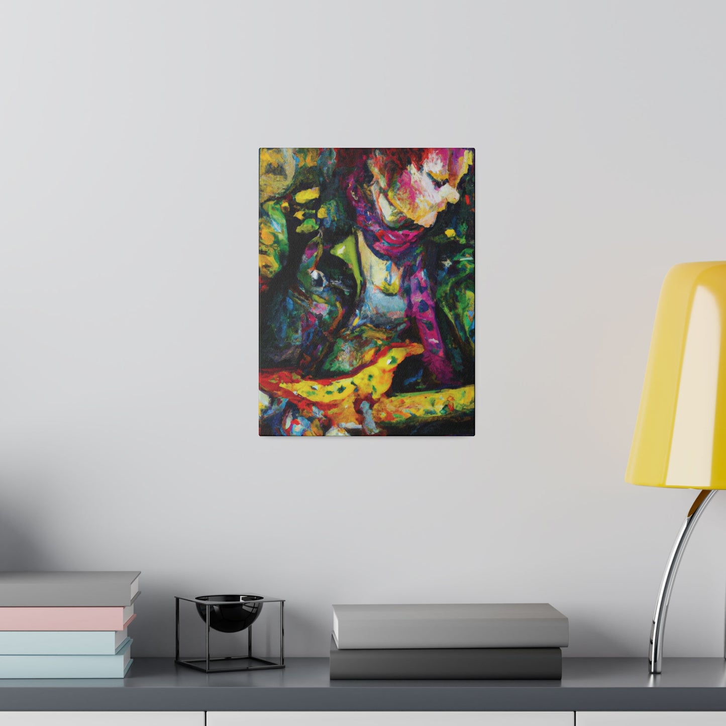 3668A - Rockstar Oil Painting Style Print | Poster | Home Decor | Wall Art | Music Art | Canvas
