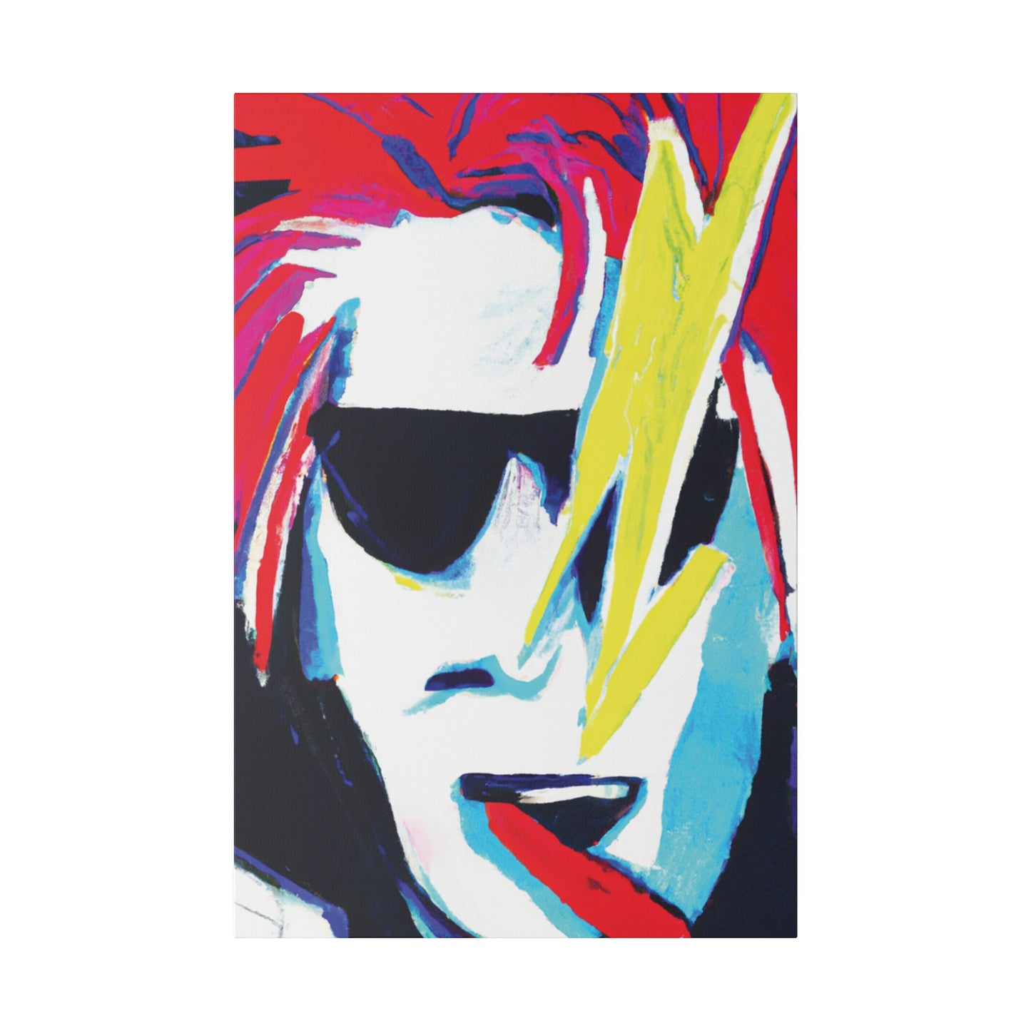 6481K - Rockstar Painting Print | Face | Abstract | Poster | Home Decor | Wall Art | Music Art | Canvas