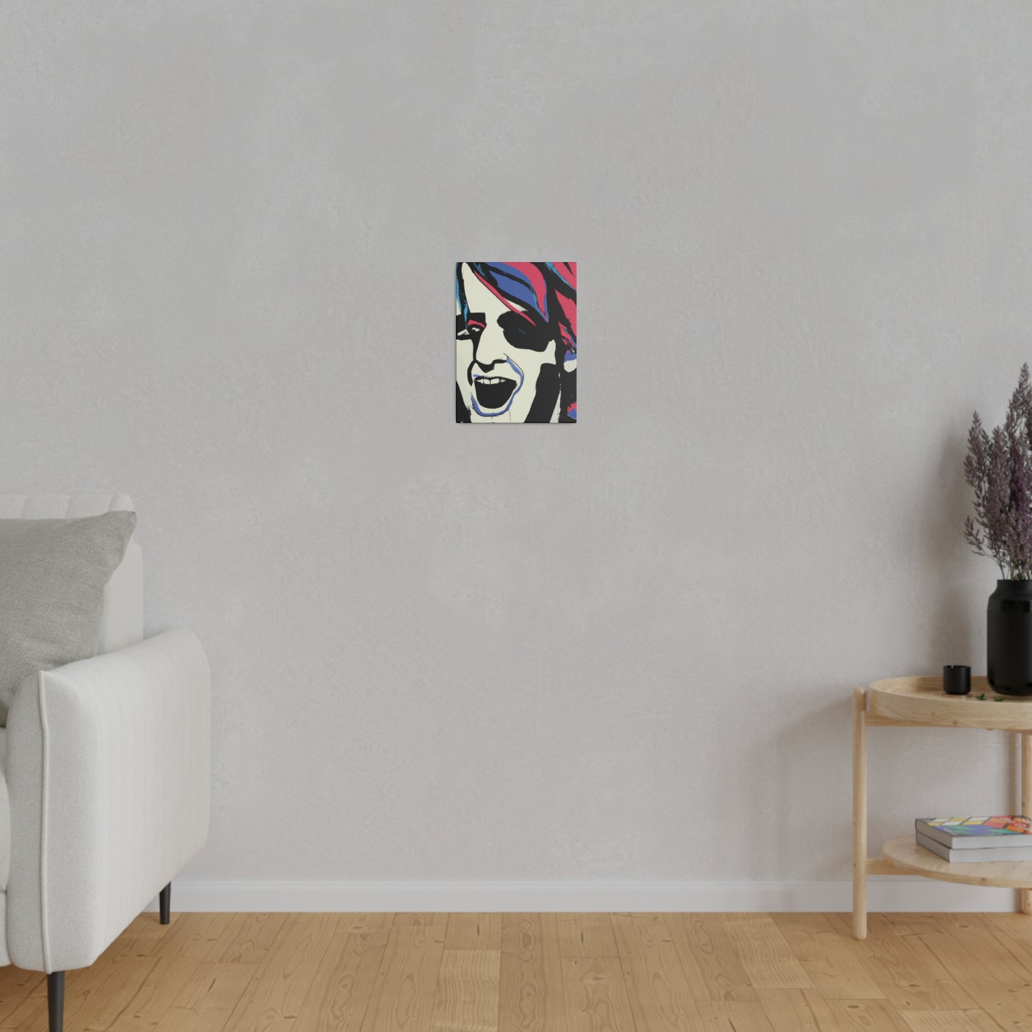 4318K - Rockstar Painting Print | Face | Abstract | Poster | Home Decor | Wall Art | Music Art | Canvas