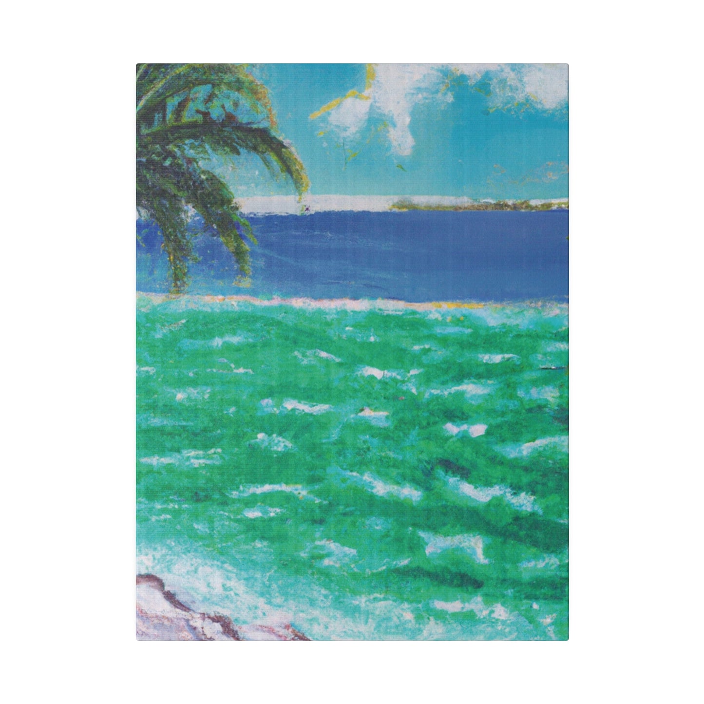 8274K - Bahamas Ocean Painting Print | Bahamas | Ocean | Beach | Poster | Home Decor | Wall Art | Canvas