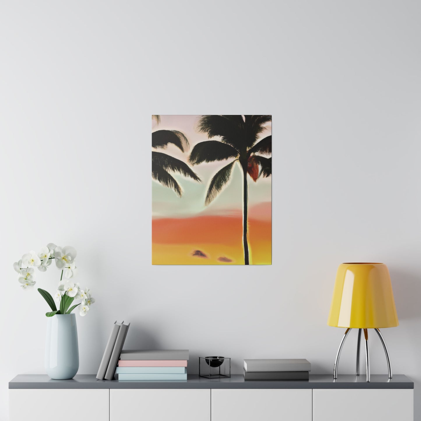 8646K - Miami Beach Sunset Painting Print | Miami | Beach | Sunset | Poster | Home Decor | Wall Art | Canvas